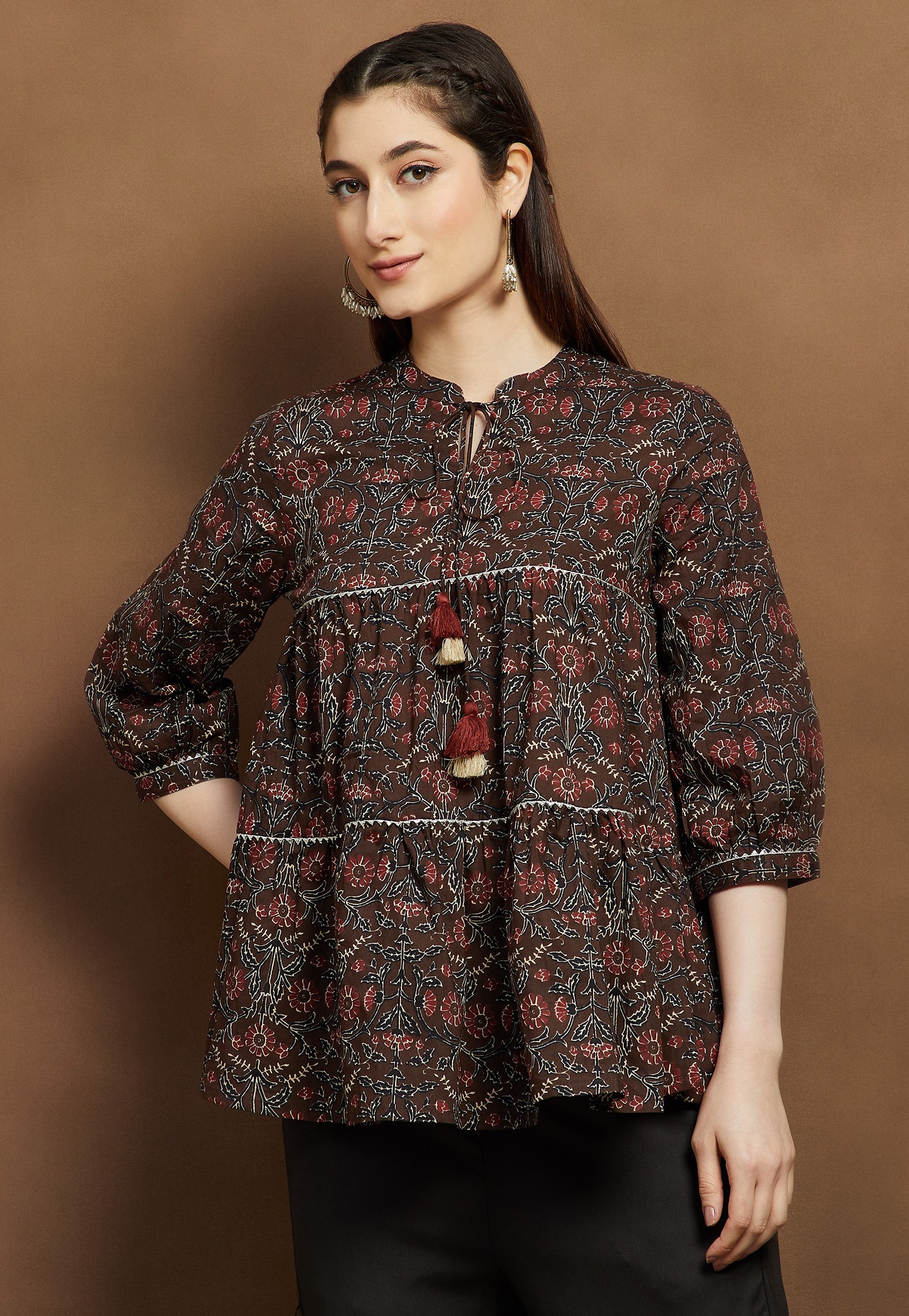 MELANGE Floral Print Tunic-picture-34