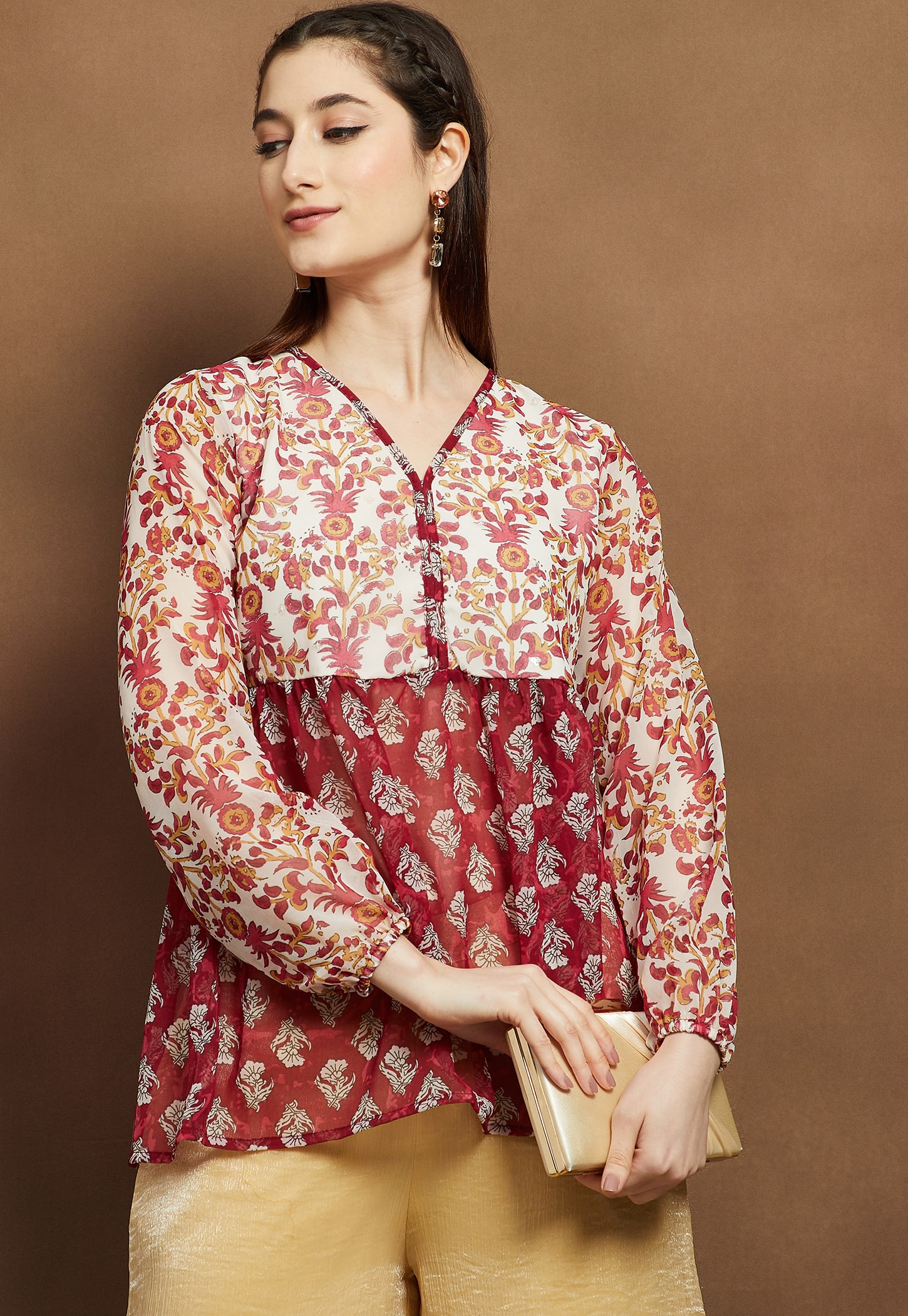 MELANGE Floral Print Tunic-picture-10