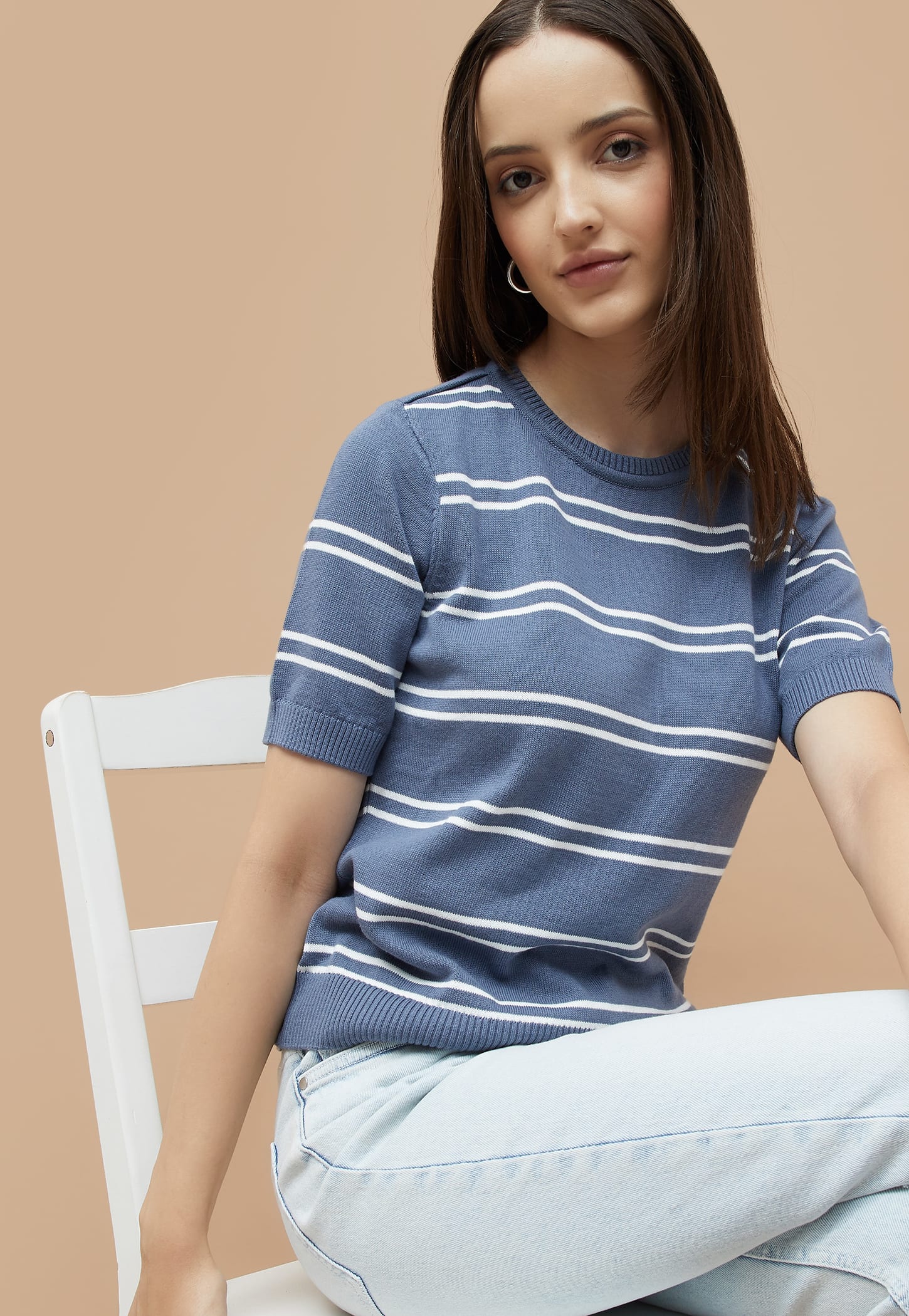 FAME FOREVER Striped Flat Knit Top-picture-10