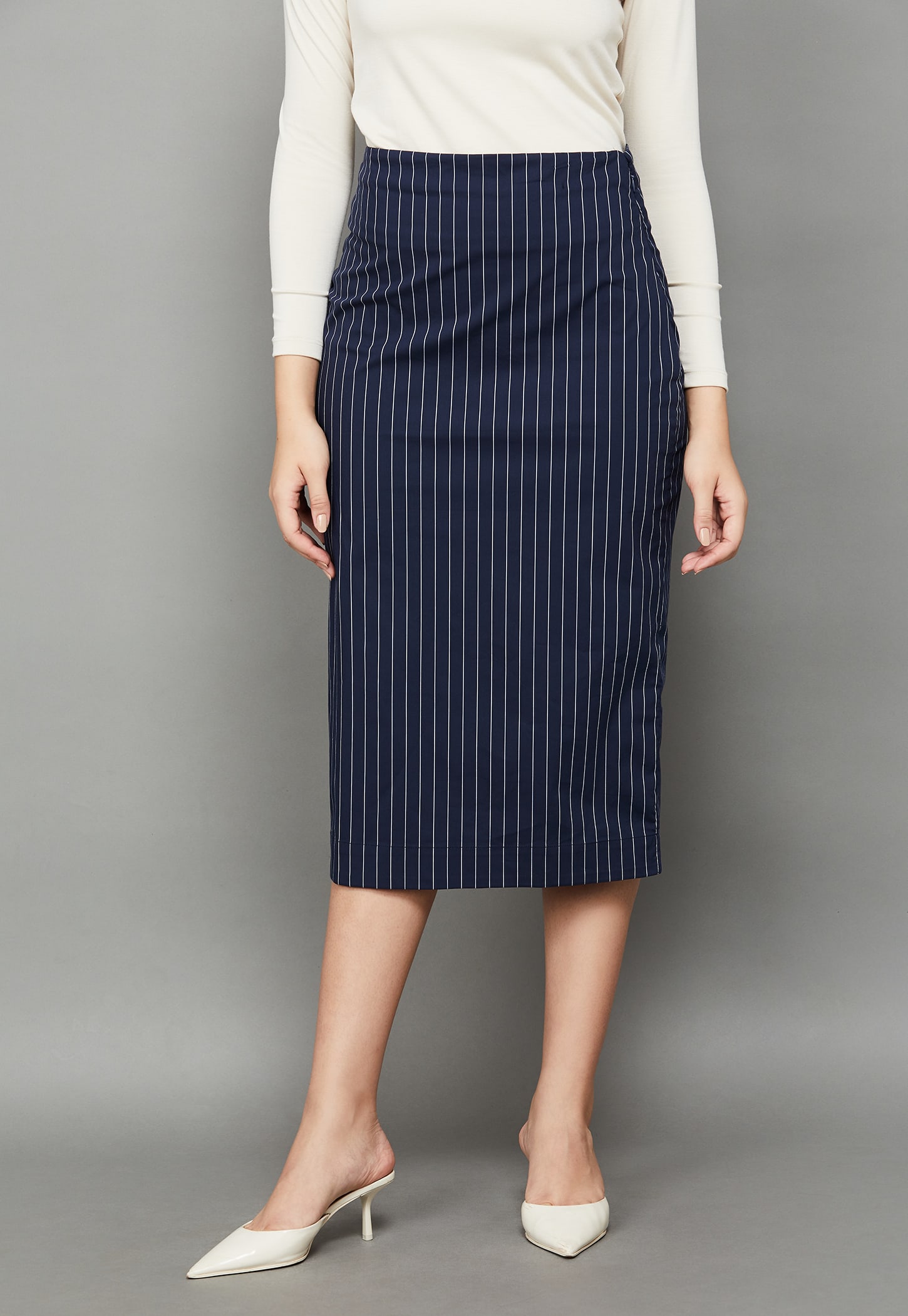 AND Striped Pencil Skirt-picture-43
