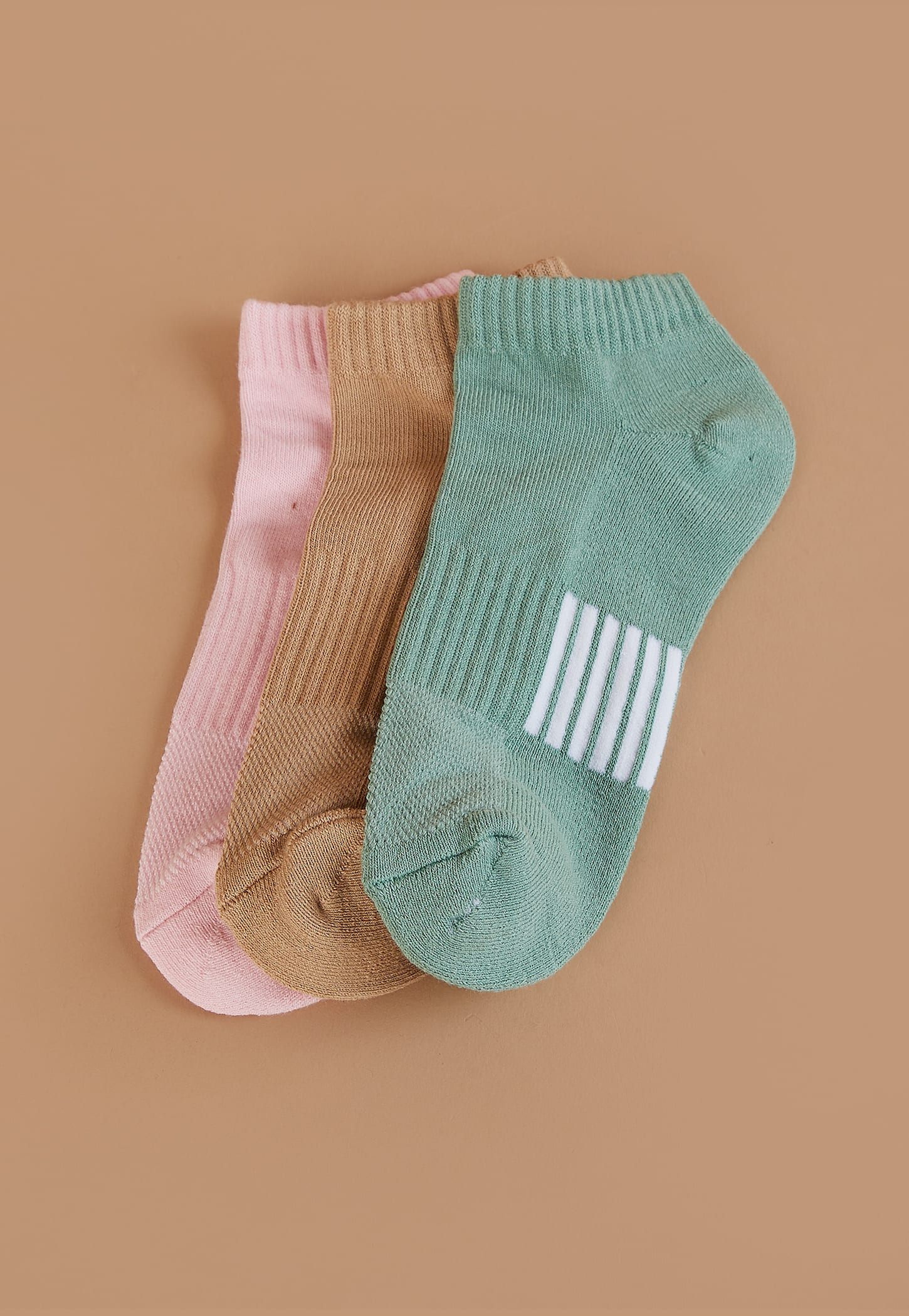 GINGER Striped Ankle Length Socks - Pack of 3-picture-24