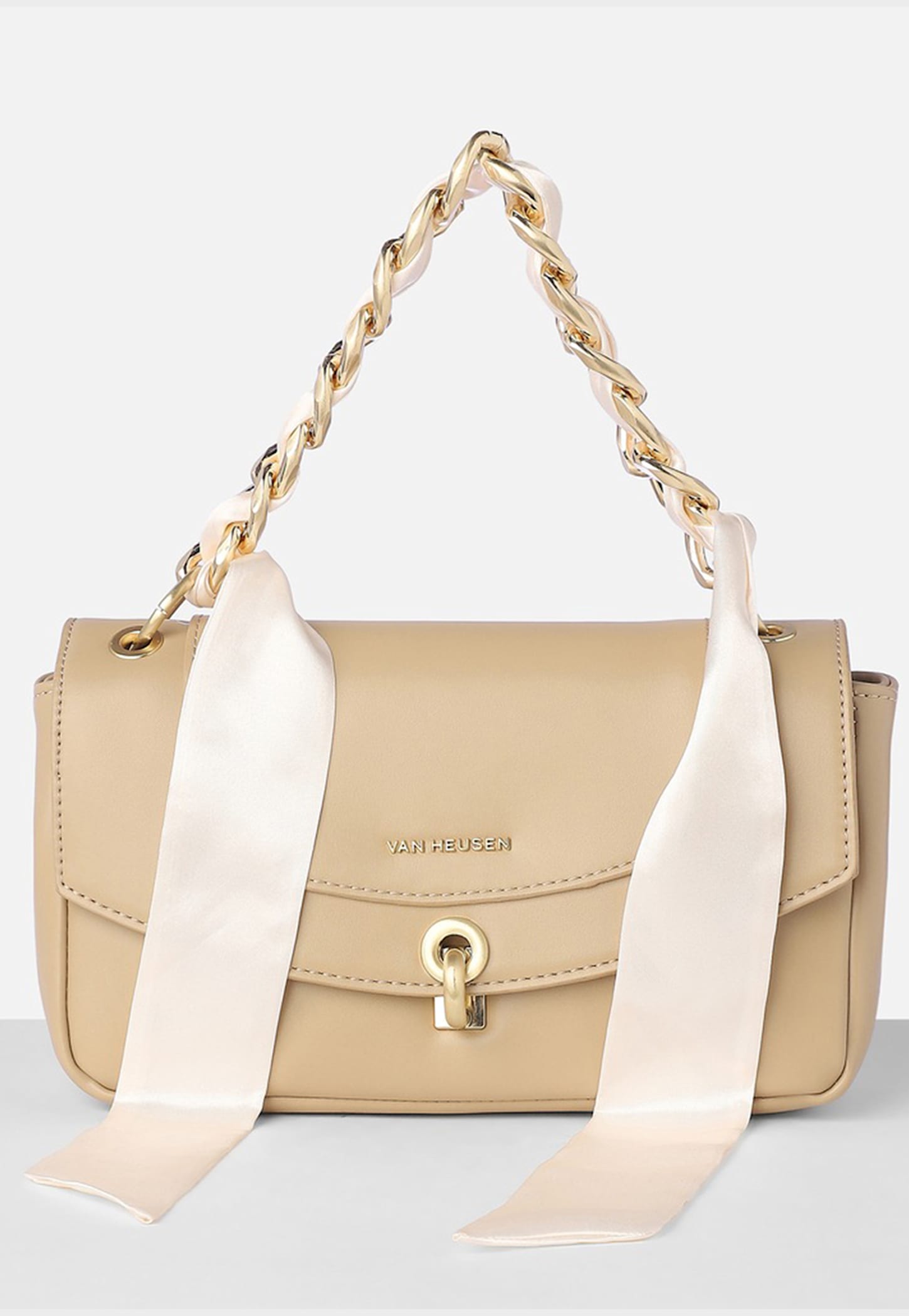 VAN HEUSEN Solid Sling Bag with Scarf Detail-picture-15