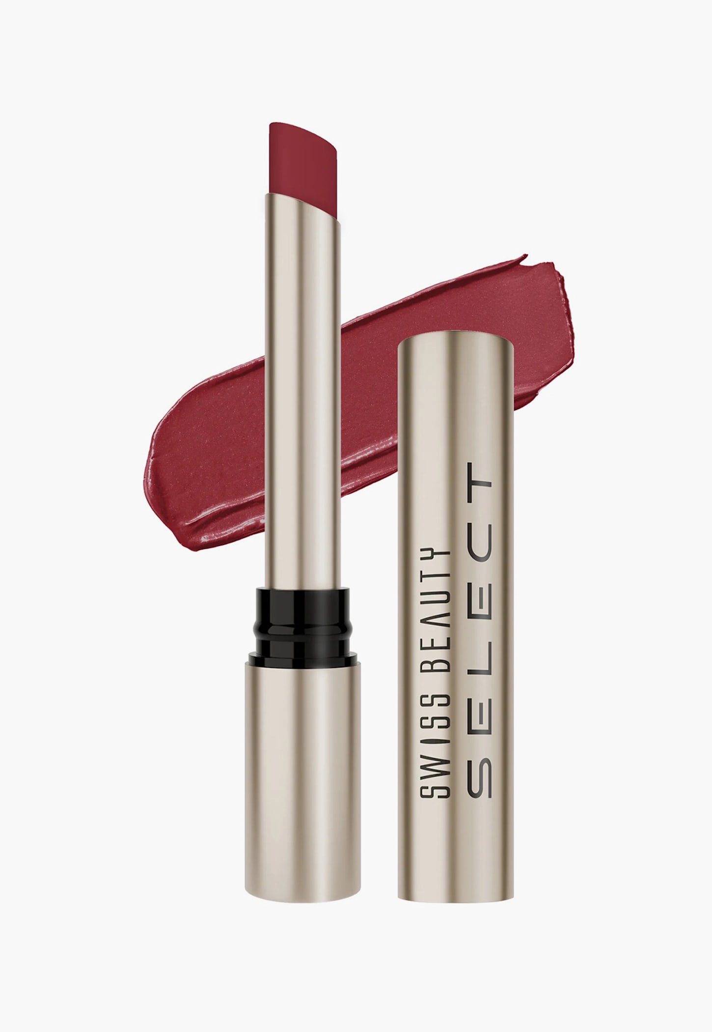 SWISS BEAUTY Select High On Shine Lipstick - Crimson Addict - 1g-image-33