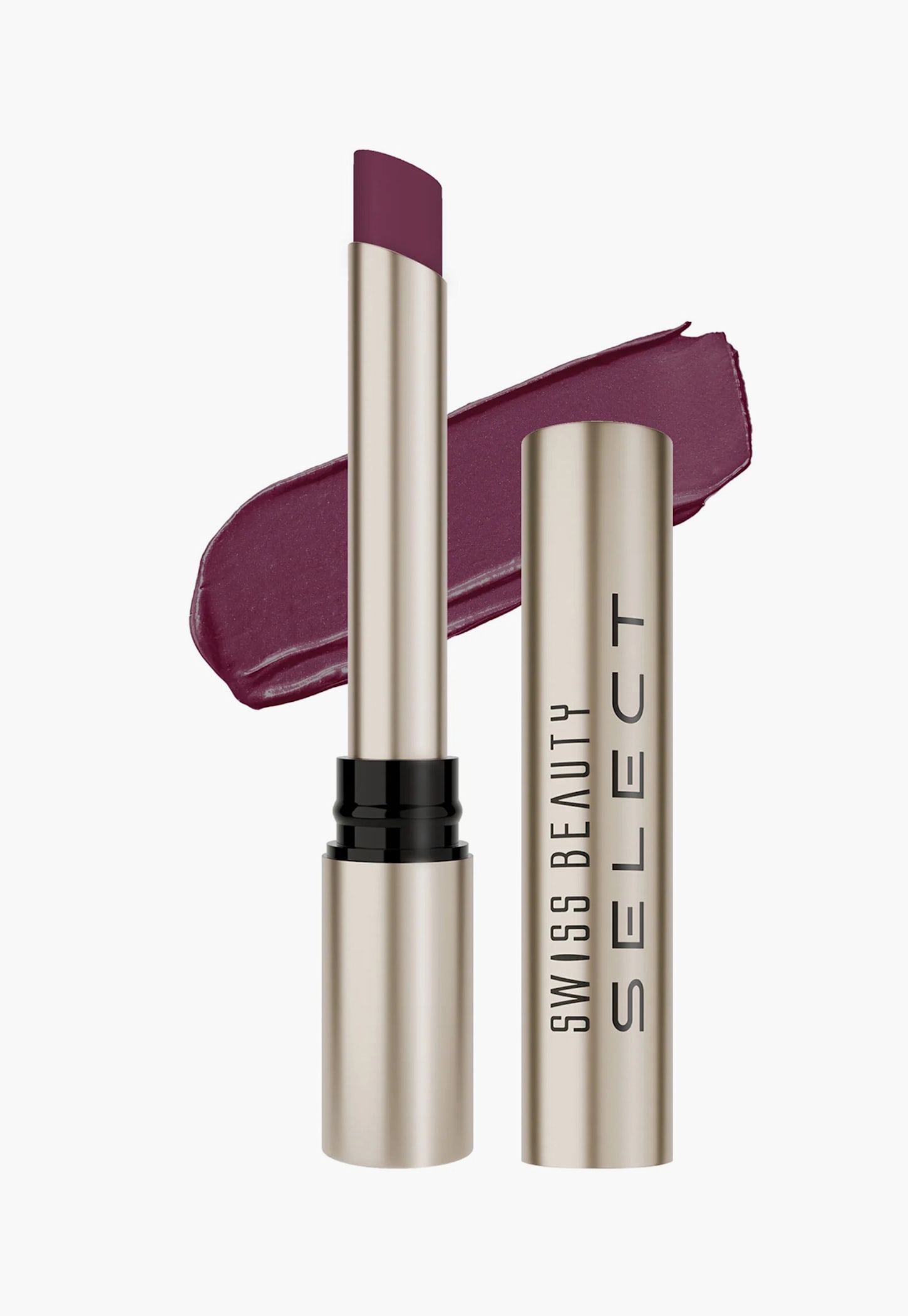 SWISS BEAUTY Select High On Shine Lipstick - Plush Plum - 1g-picture-23