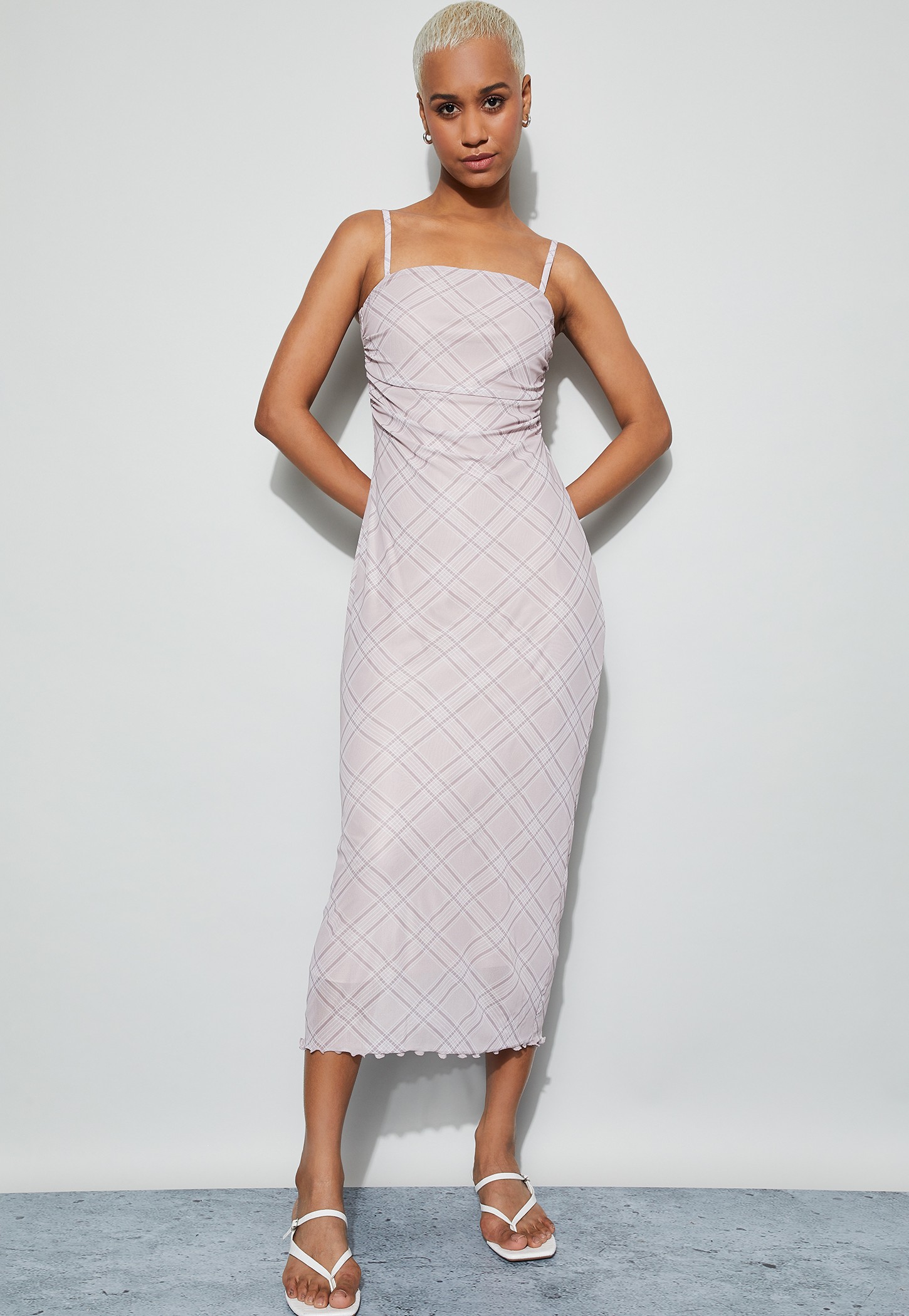 GINGER Checked Midi Dress-picture-20