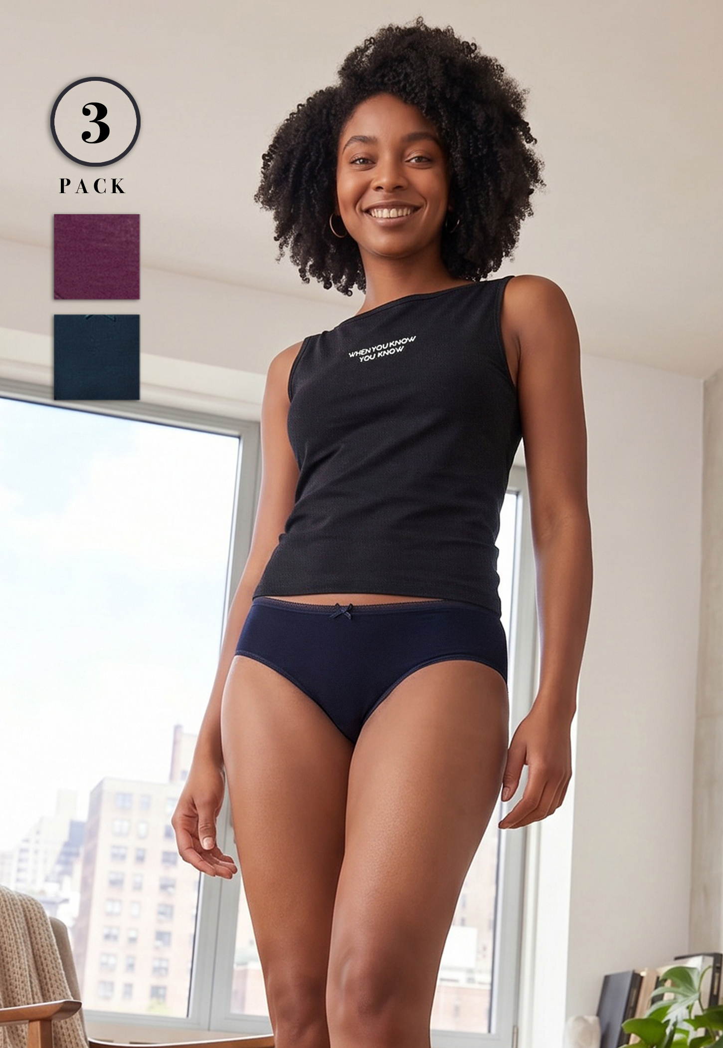 TRIUMPH Assorted Hipster Panty - Pack of 3-image-13