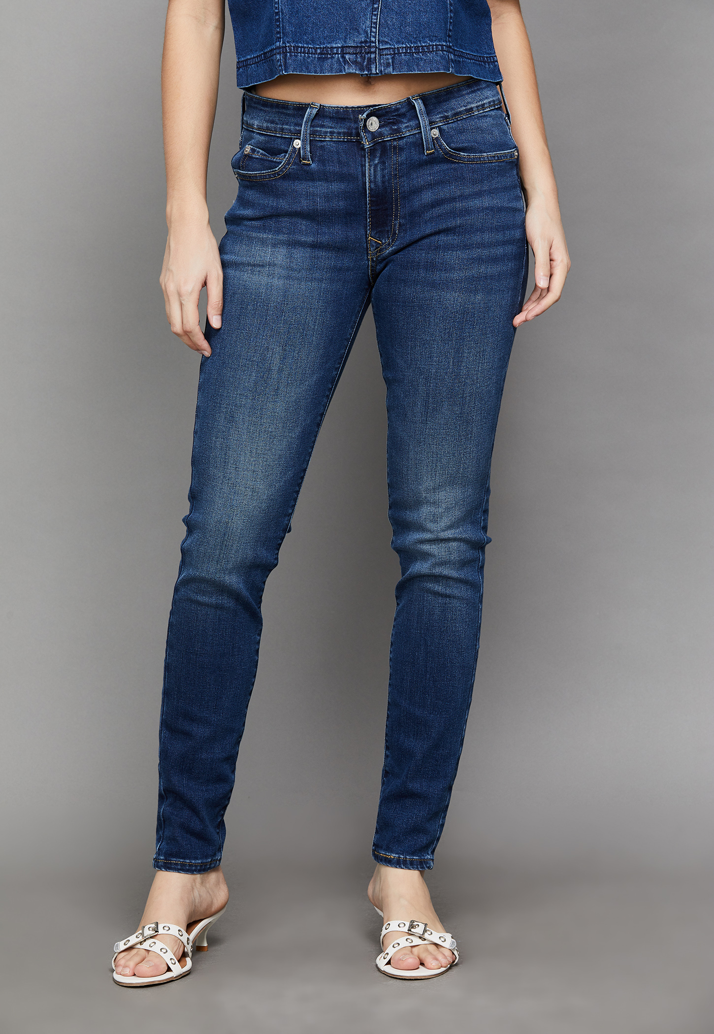 LEVI'S Washed Skinny Fit Jeans-image-2