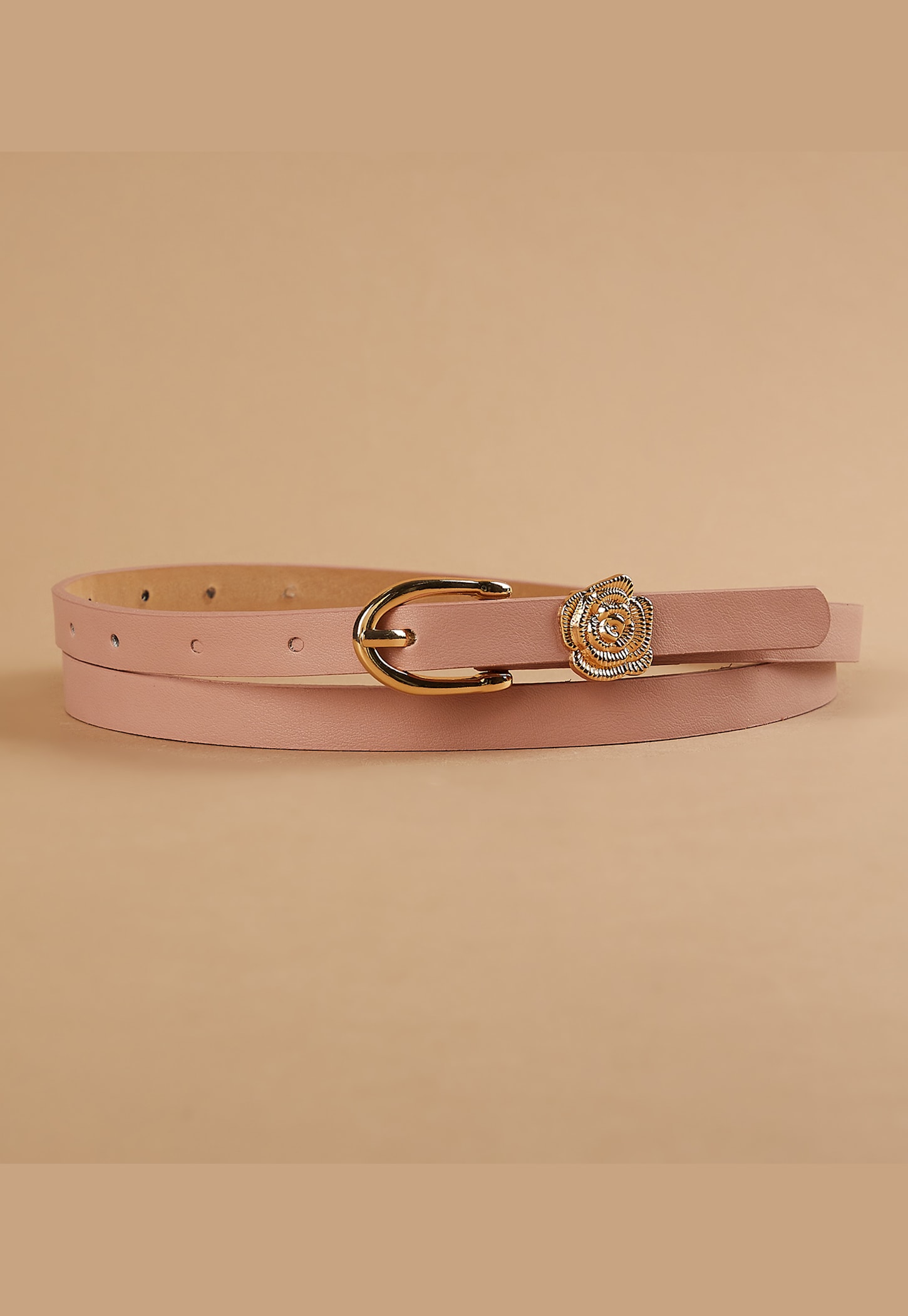 GINGER Slim Belt with Floral Motif-picture-27
