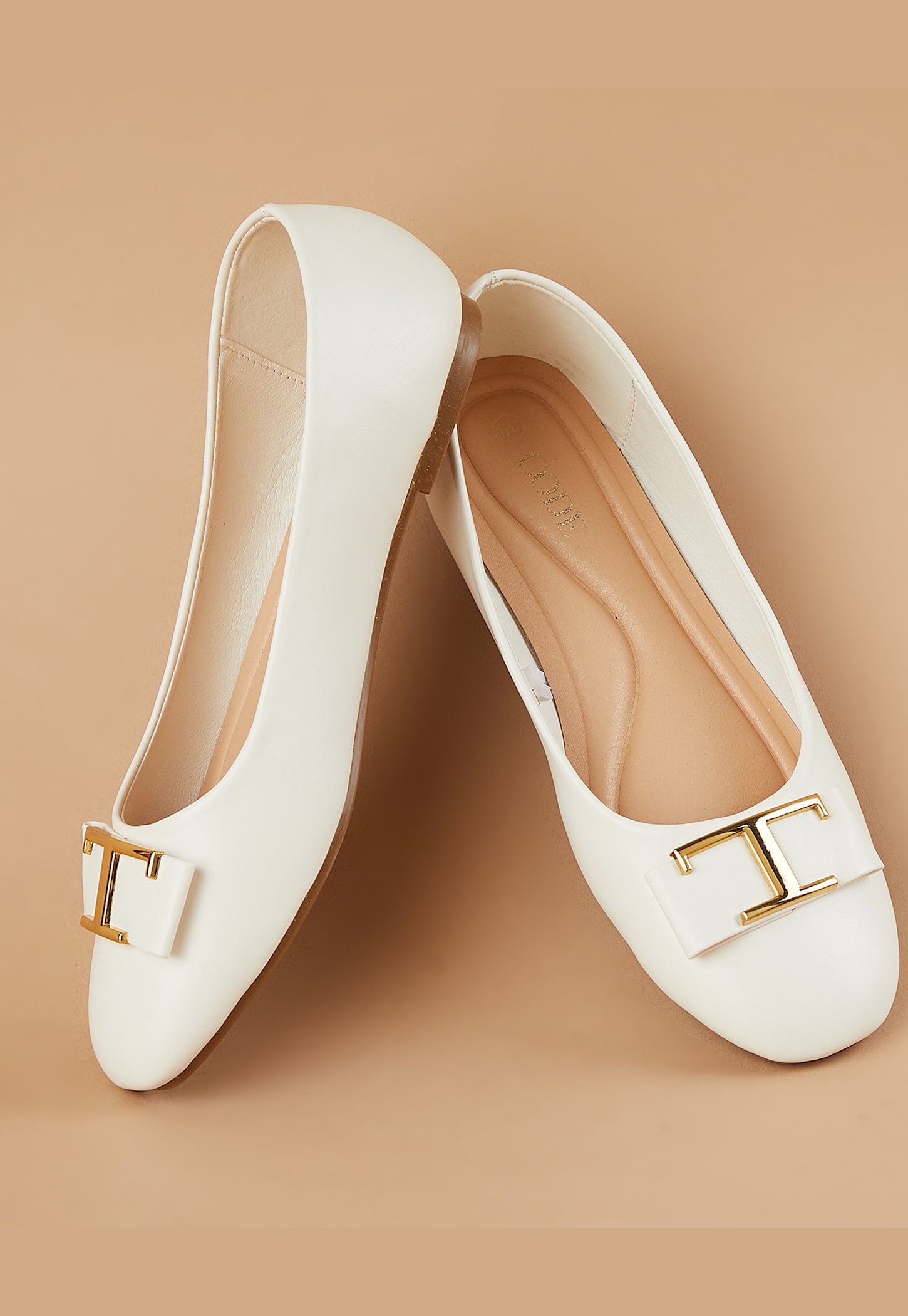 CODE Metal Accent Ballerinas-picture-33