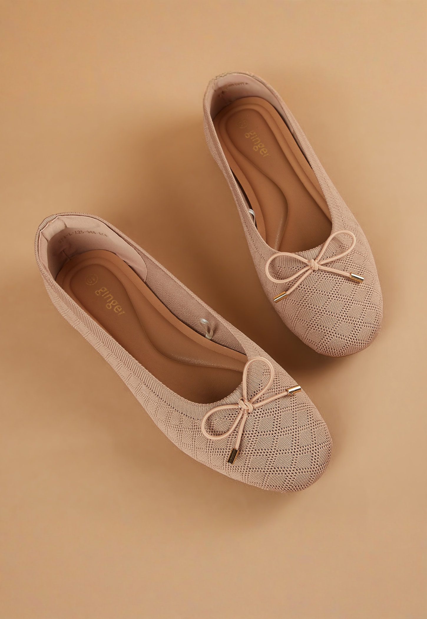 GINGER Knitted Patterned Ballerinas-picture-39