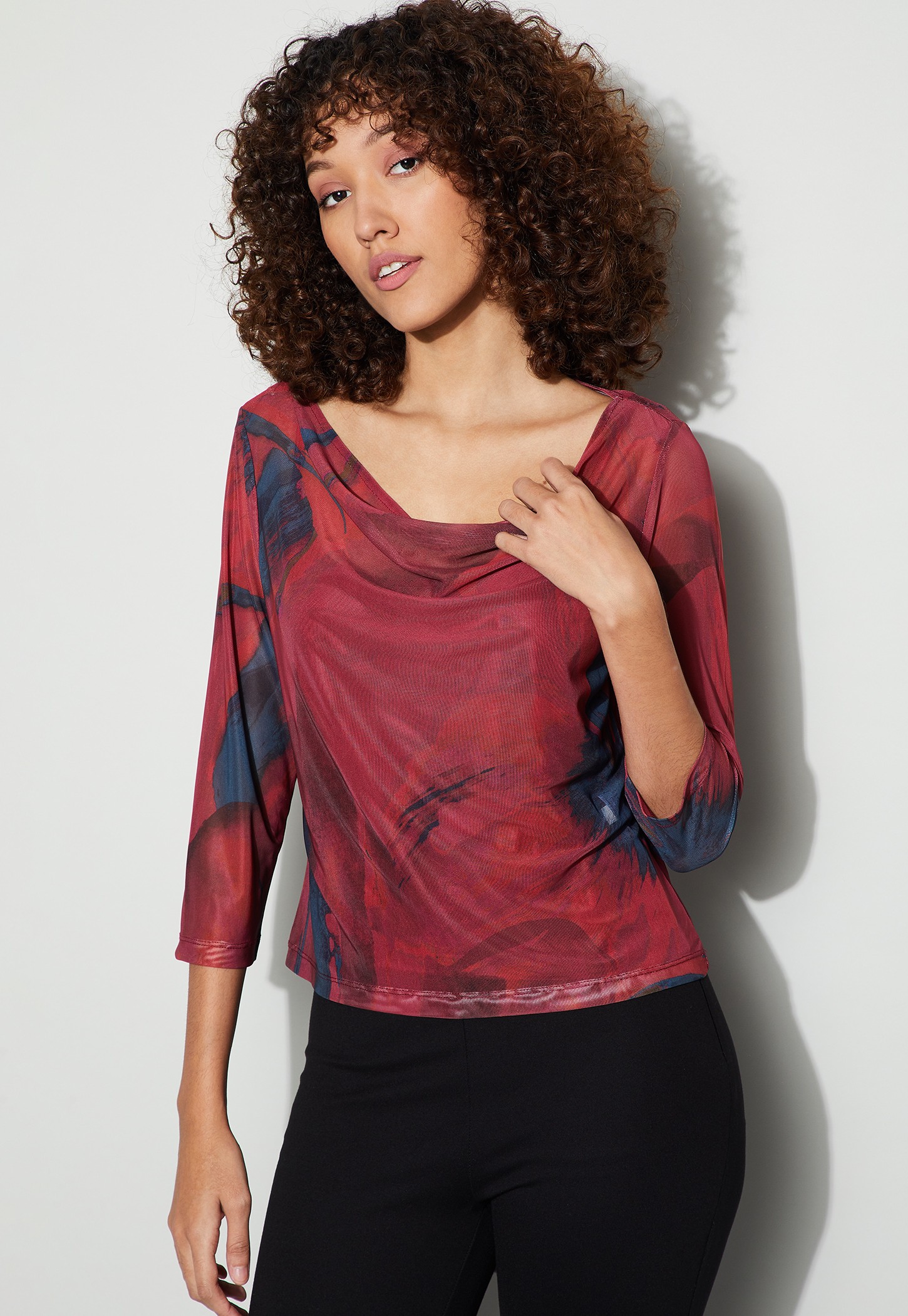CODE Printed Top with Camisole-picture-15