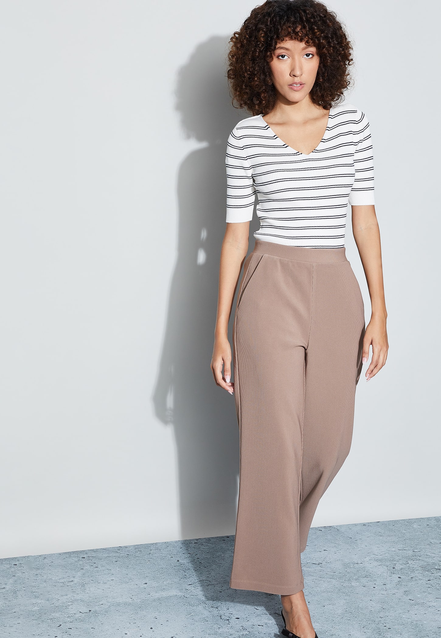 CODE CLASSIC Striped Knit Top-picture-39