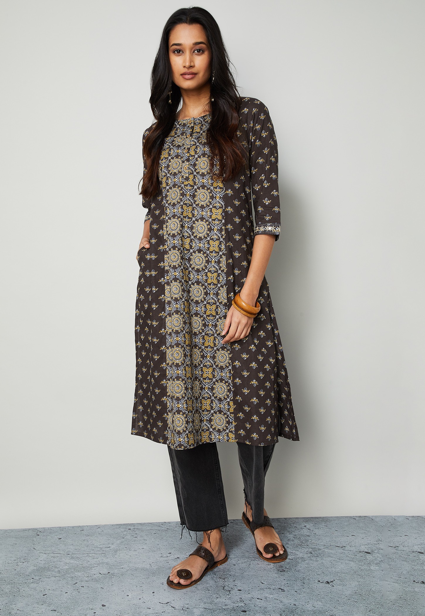 MELANGE Printed Straight Kurta-picture-31