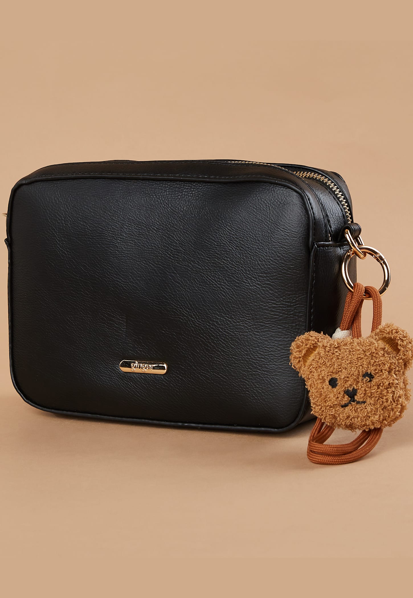 GINGER Solid Shoulder Bag with Charm-picture-31