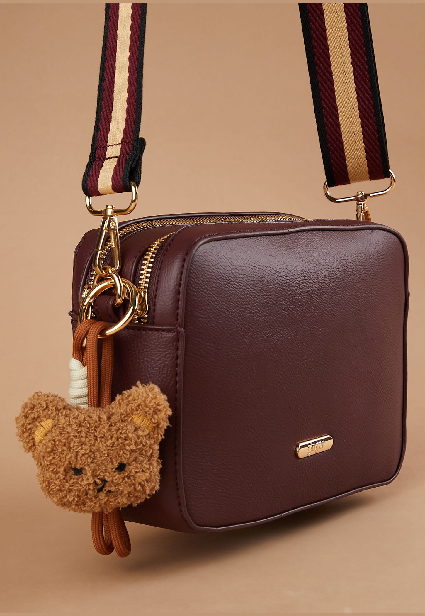GINGER Solid Shoulder Bag with Charm-picture-20