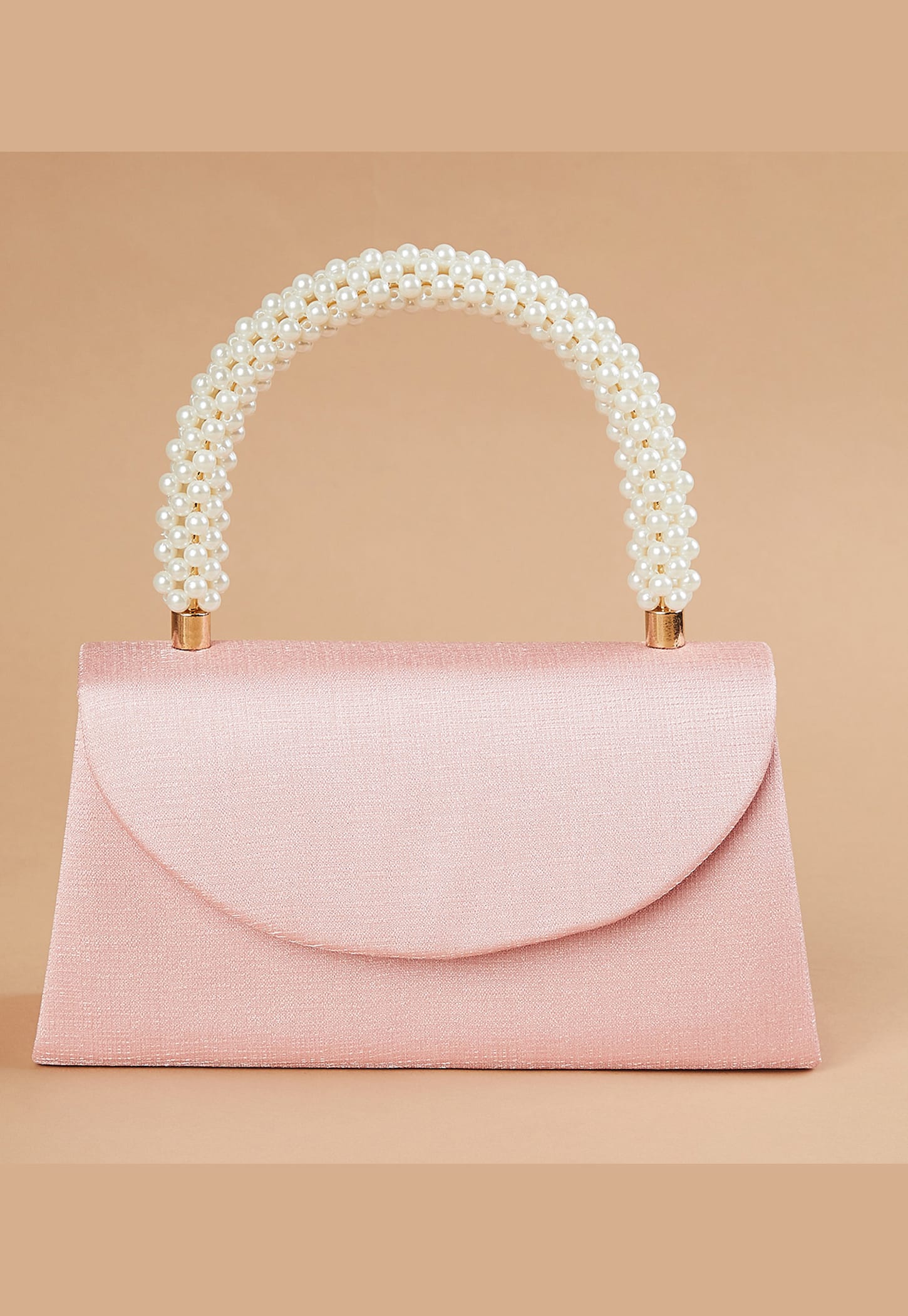 CODE Solid Box Clutch with Embellished Handle-picture-47