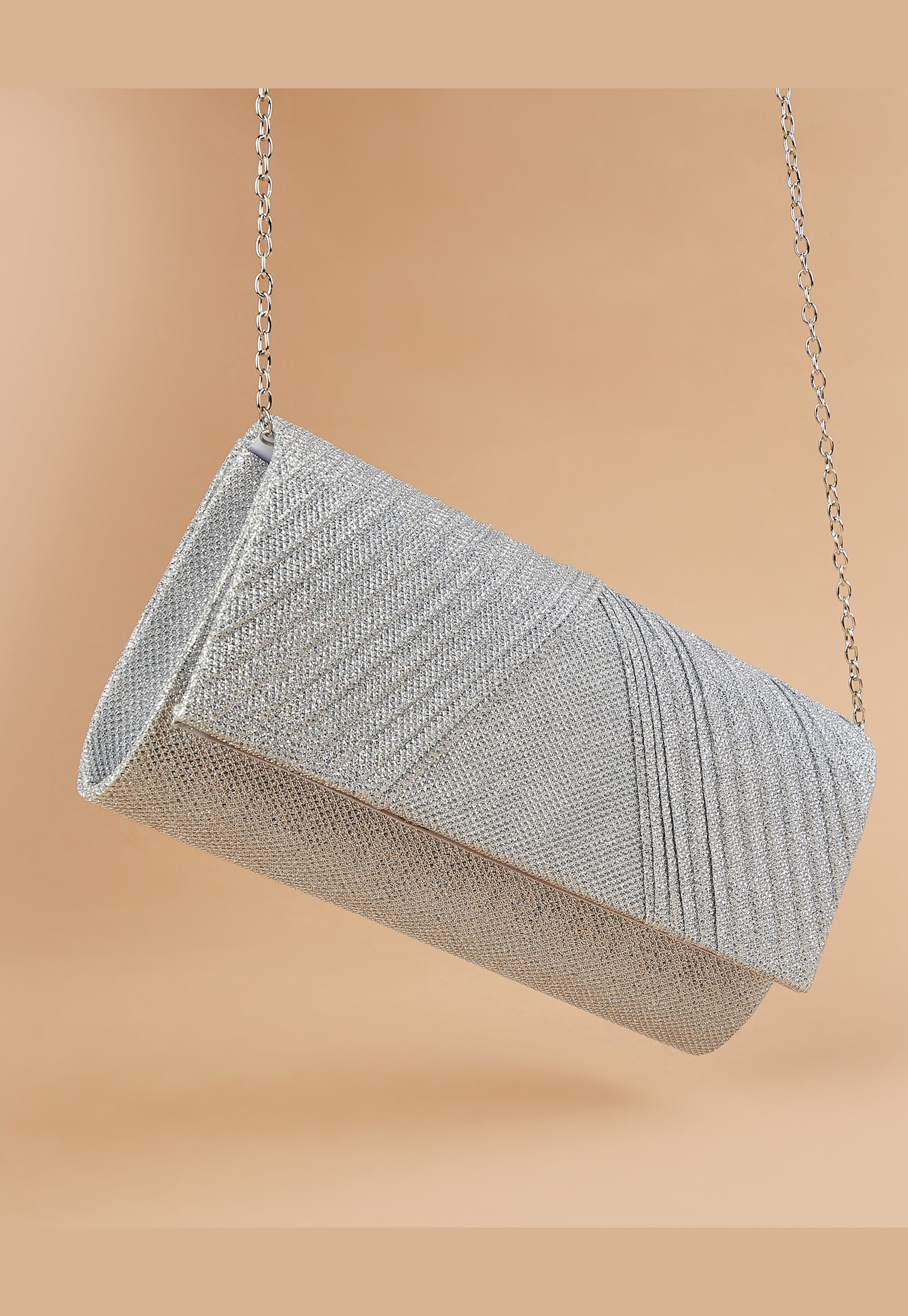 CODE Textured Envelope Clutch with Strap-picture-19