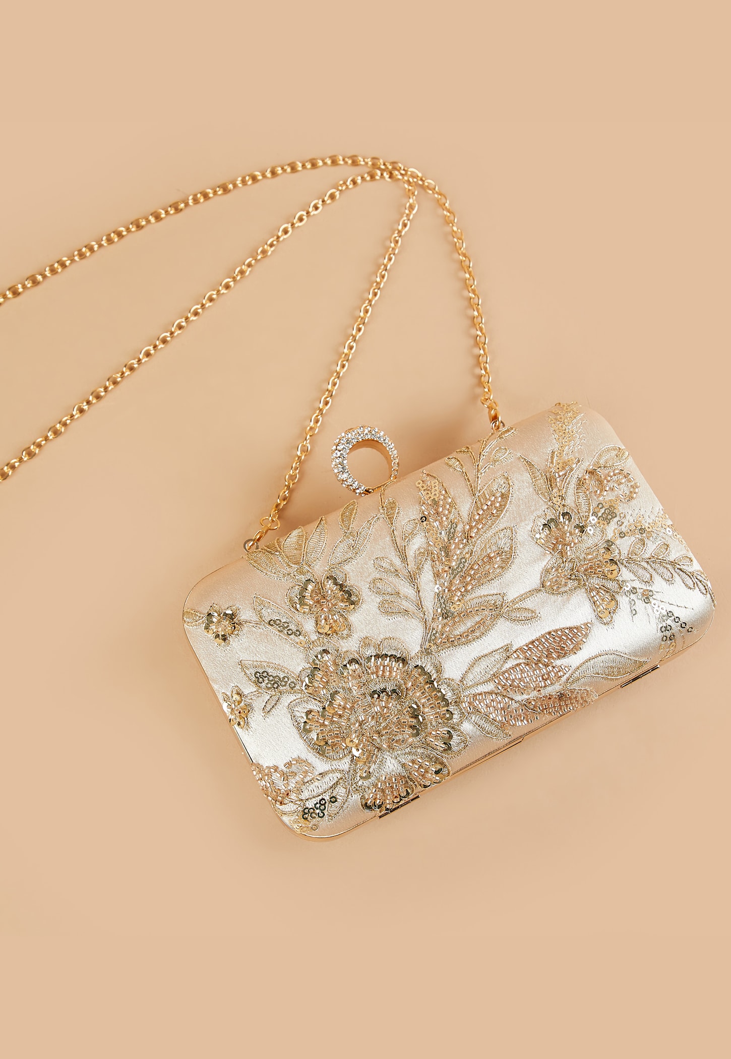 CODE Embellished Clutch