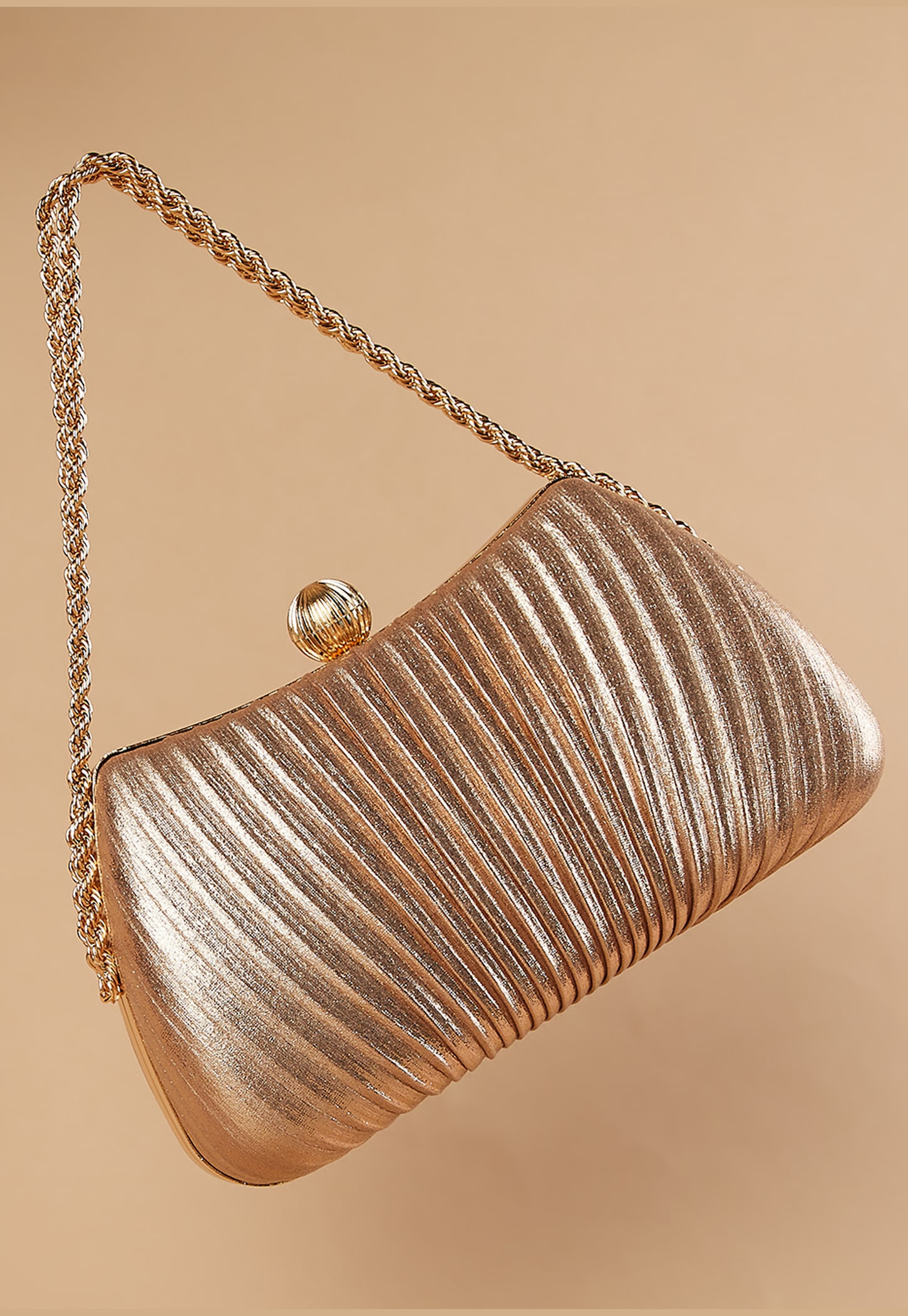 CODE Shimmery Clutch with Chain Strap-picture-46
