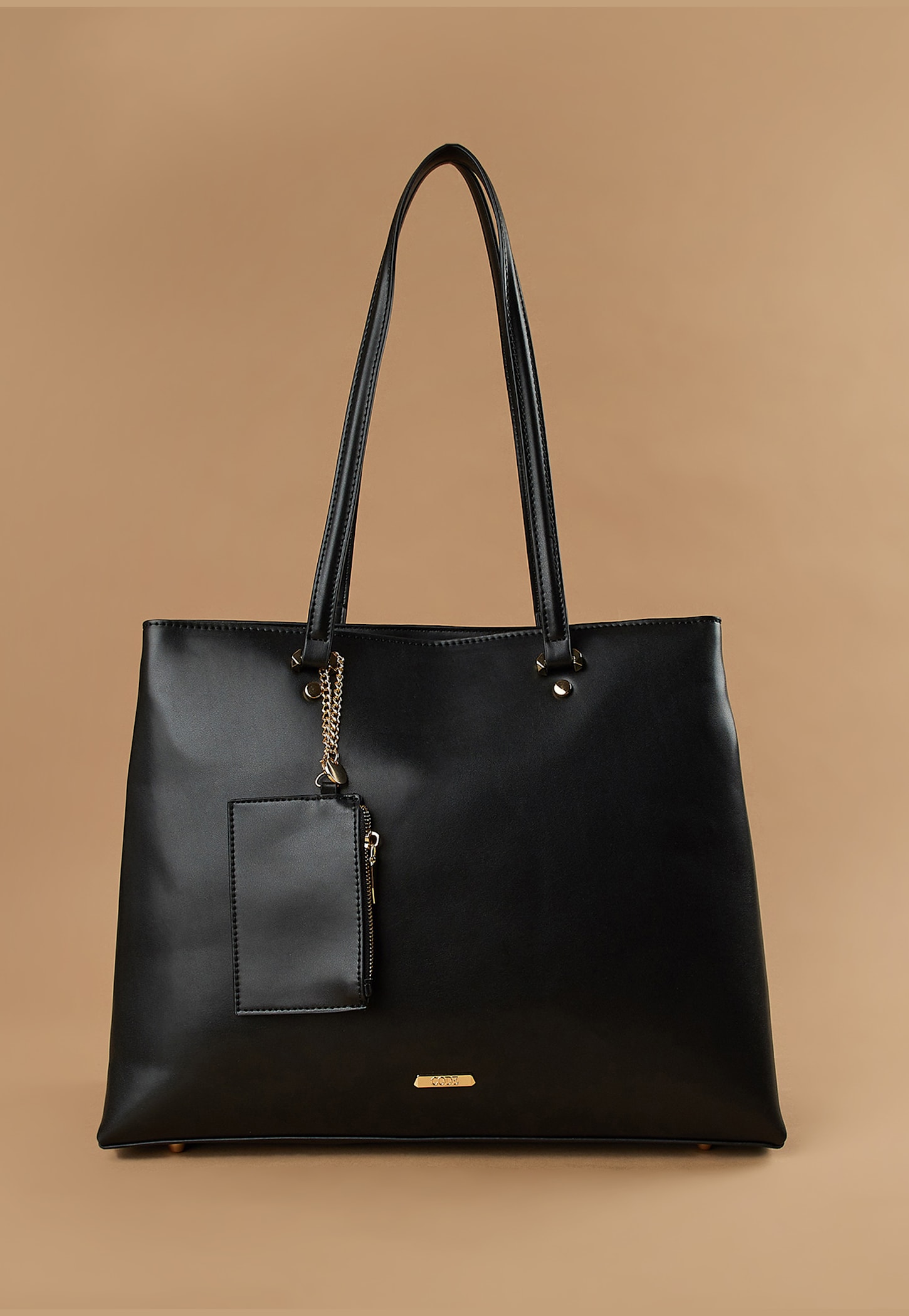 CODE Solid Shoulder Bag with Pouch-image-42
