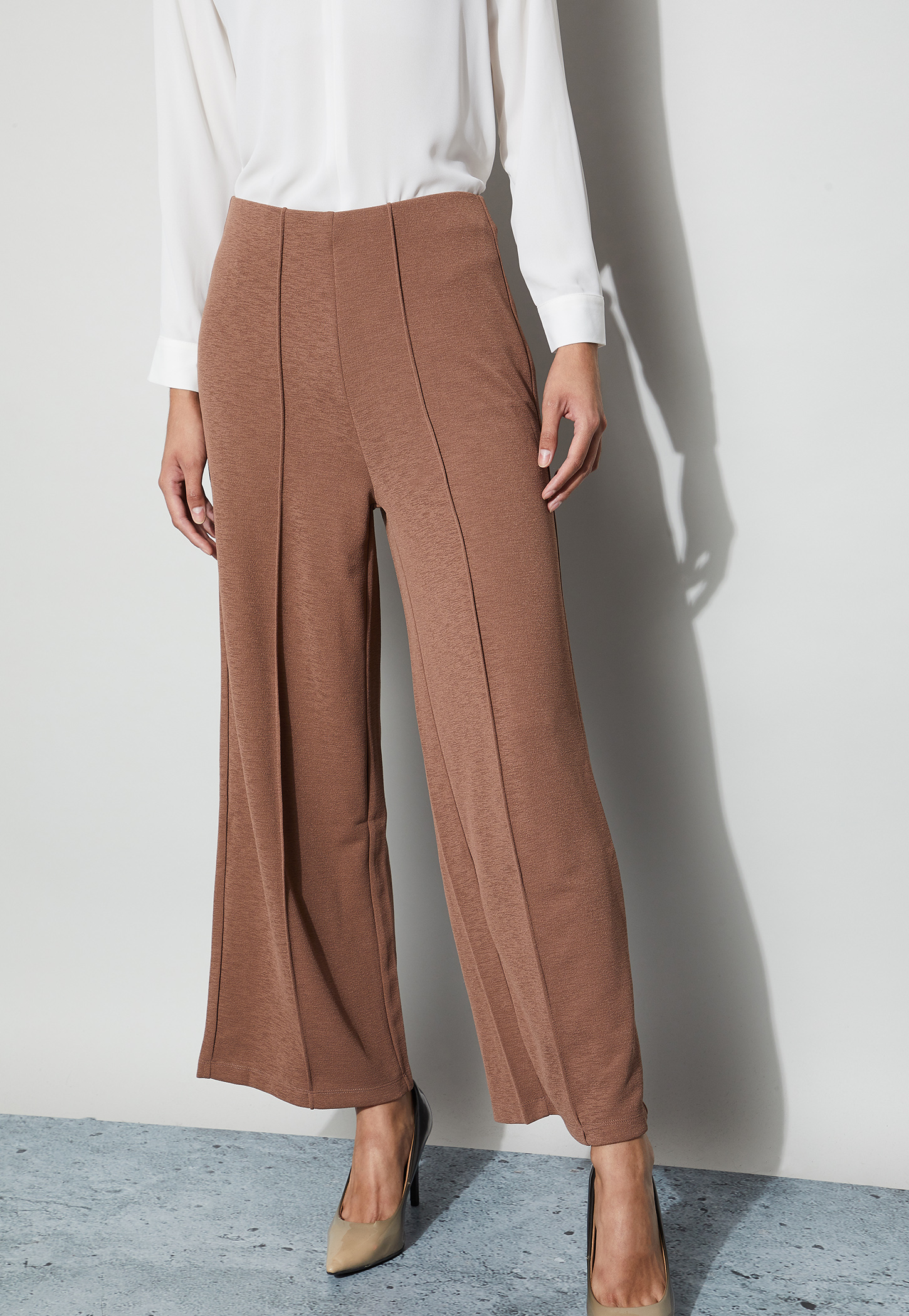 CODE Pintuck Wide-Leg Trousers-picture-13