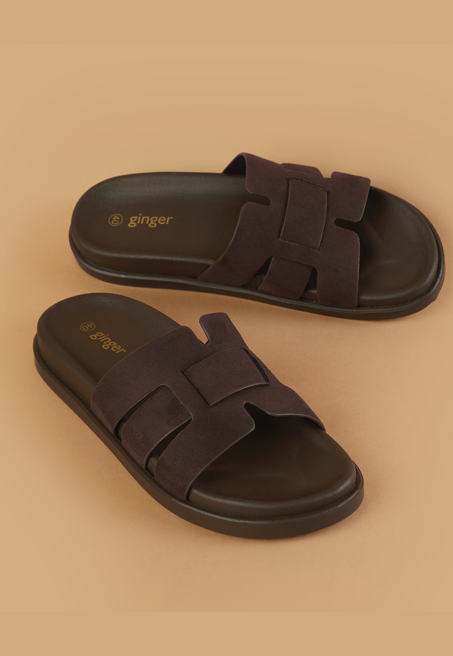 GINGER Solid Open Toe Flats-picture-46