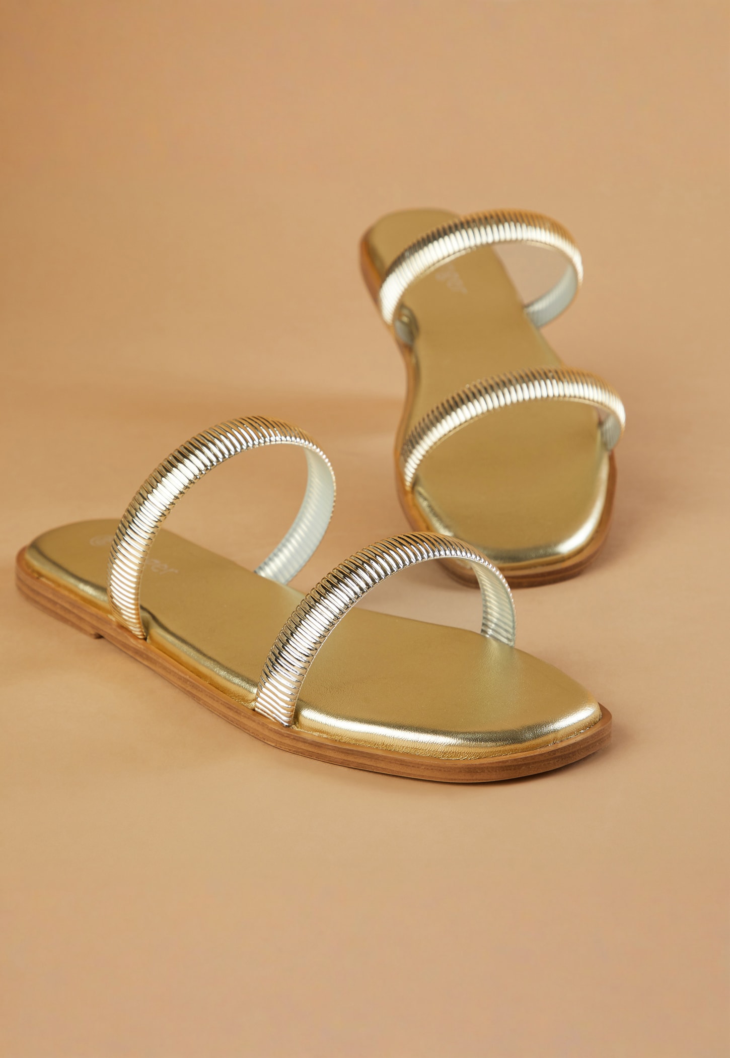 GINGER Glossy Open Toe Flats-picture-23