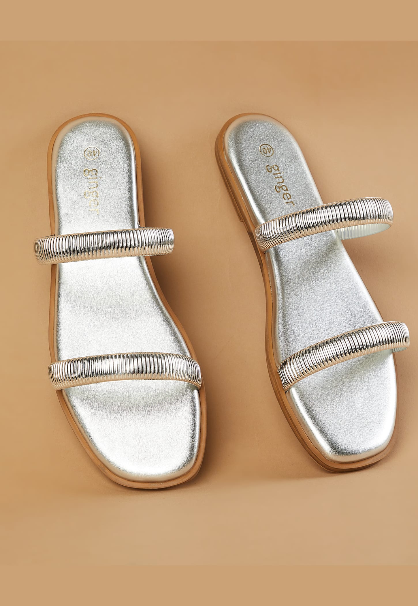 GINGER Glossy Open Toe Flats-picture-27