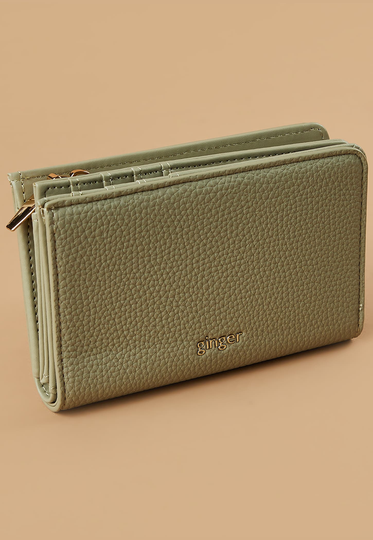 GINGER Textured Bi-Fold Wallet