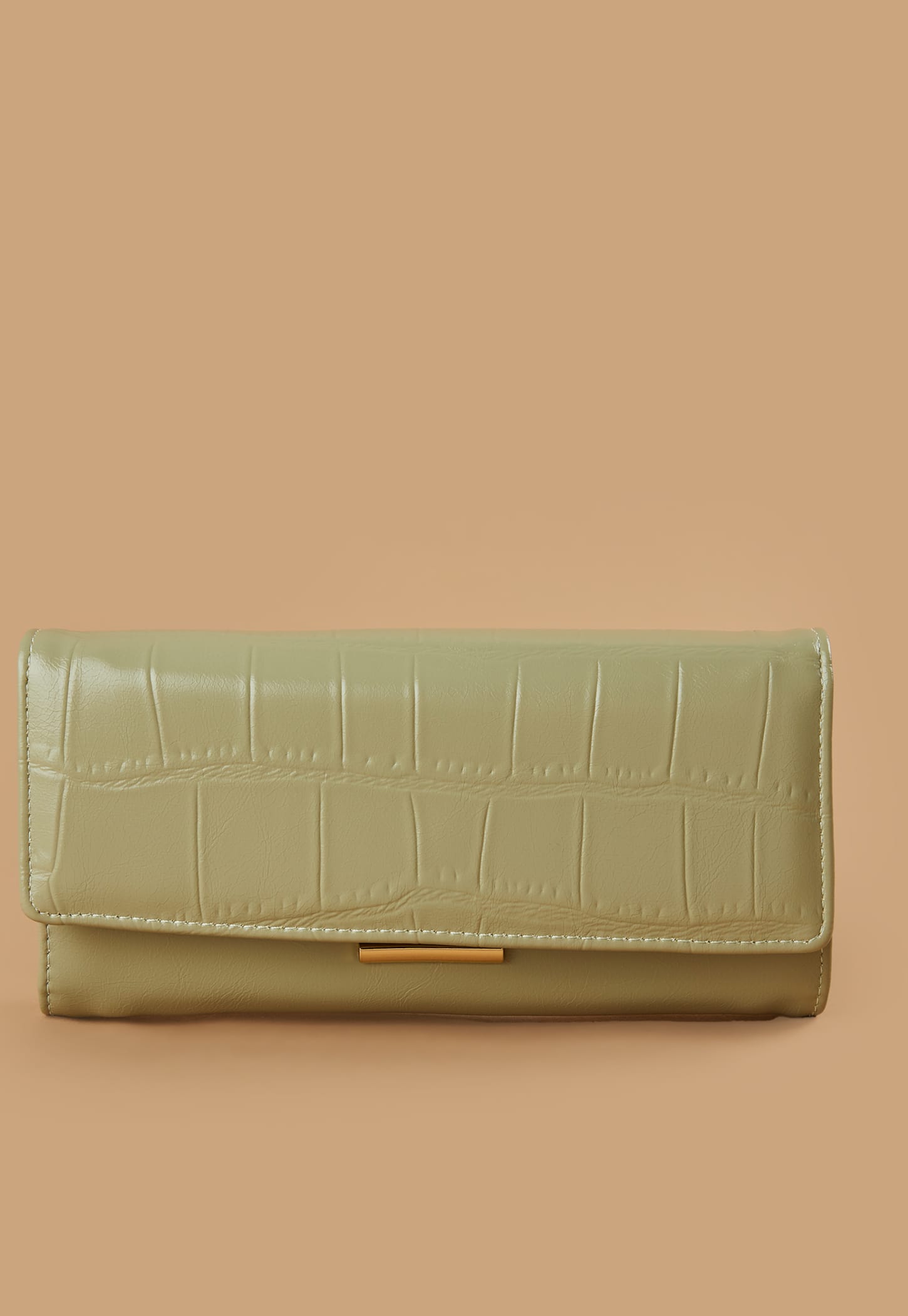 GINGER Croc Embossed Flap Wallet-picture-24