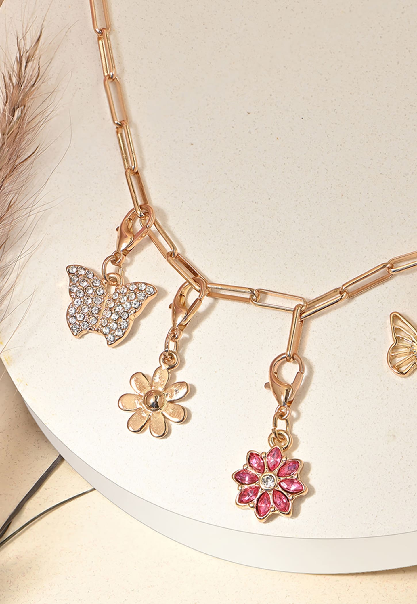 TONIQ Embellished Charm Necklace-picture-51