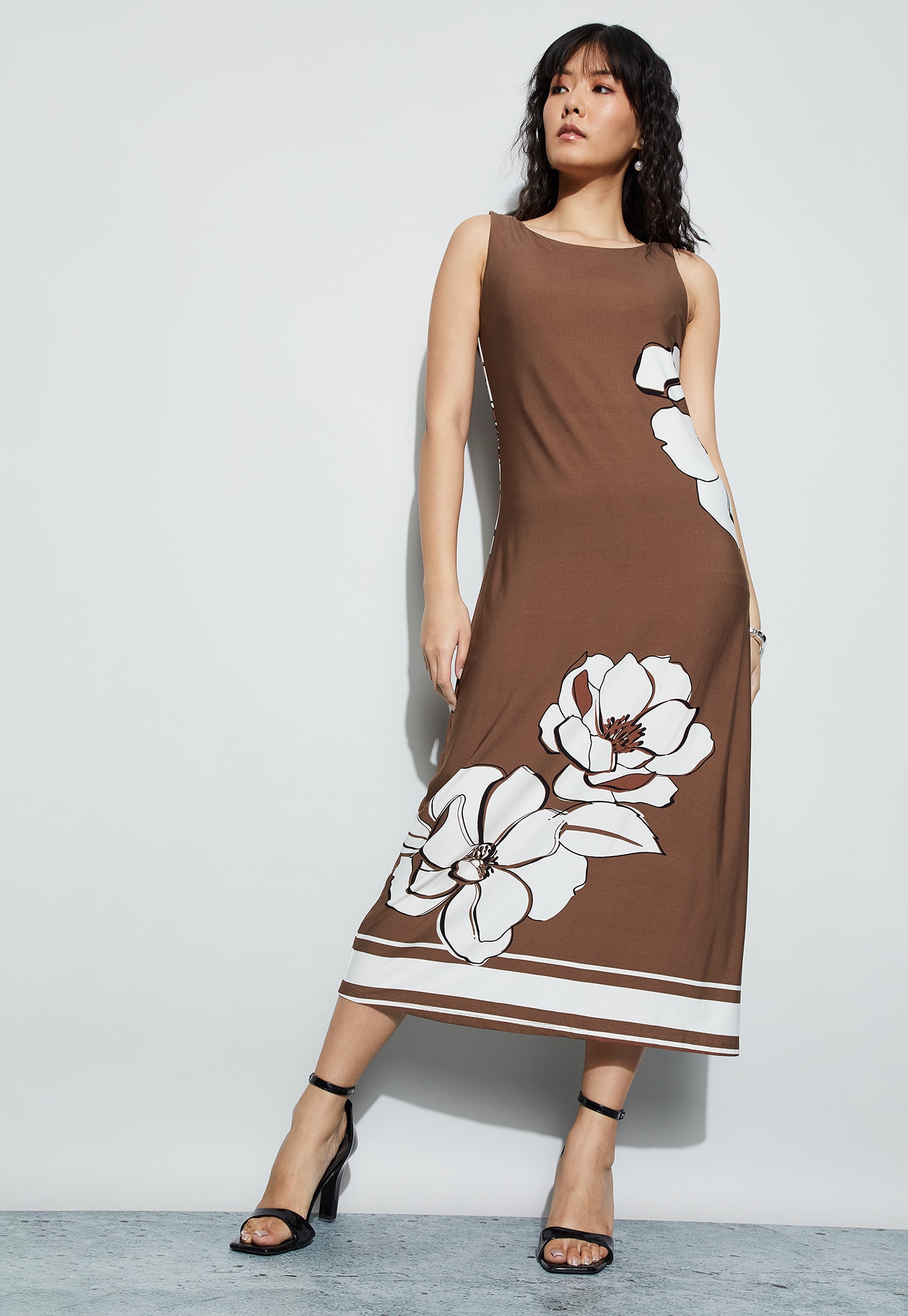 CODE Floral Print Midi Dress-picture-13
