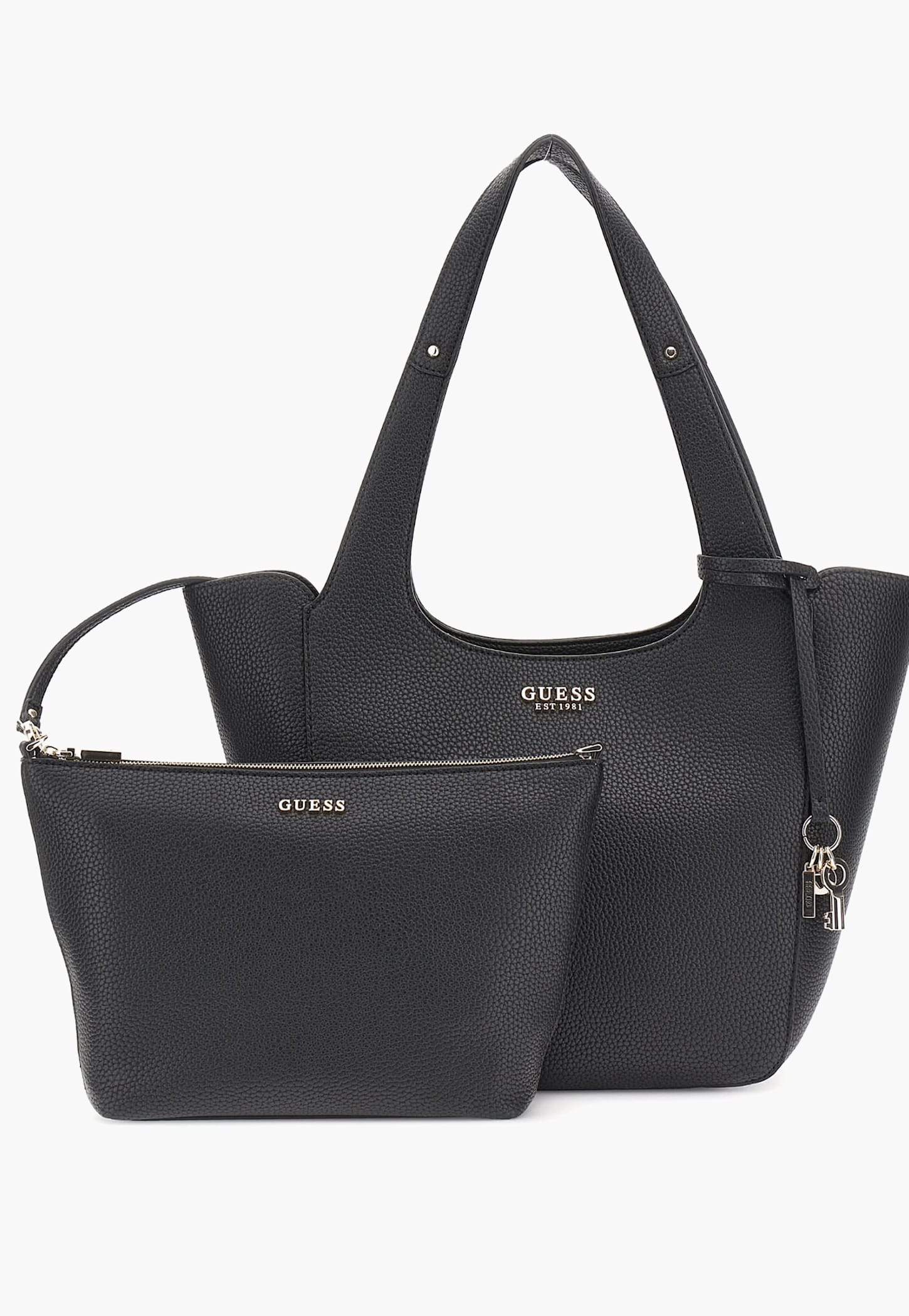 GUESS Textured Shoulder Bag with Pouch-picture-34
