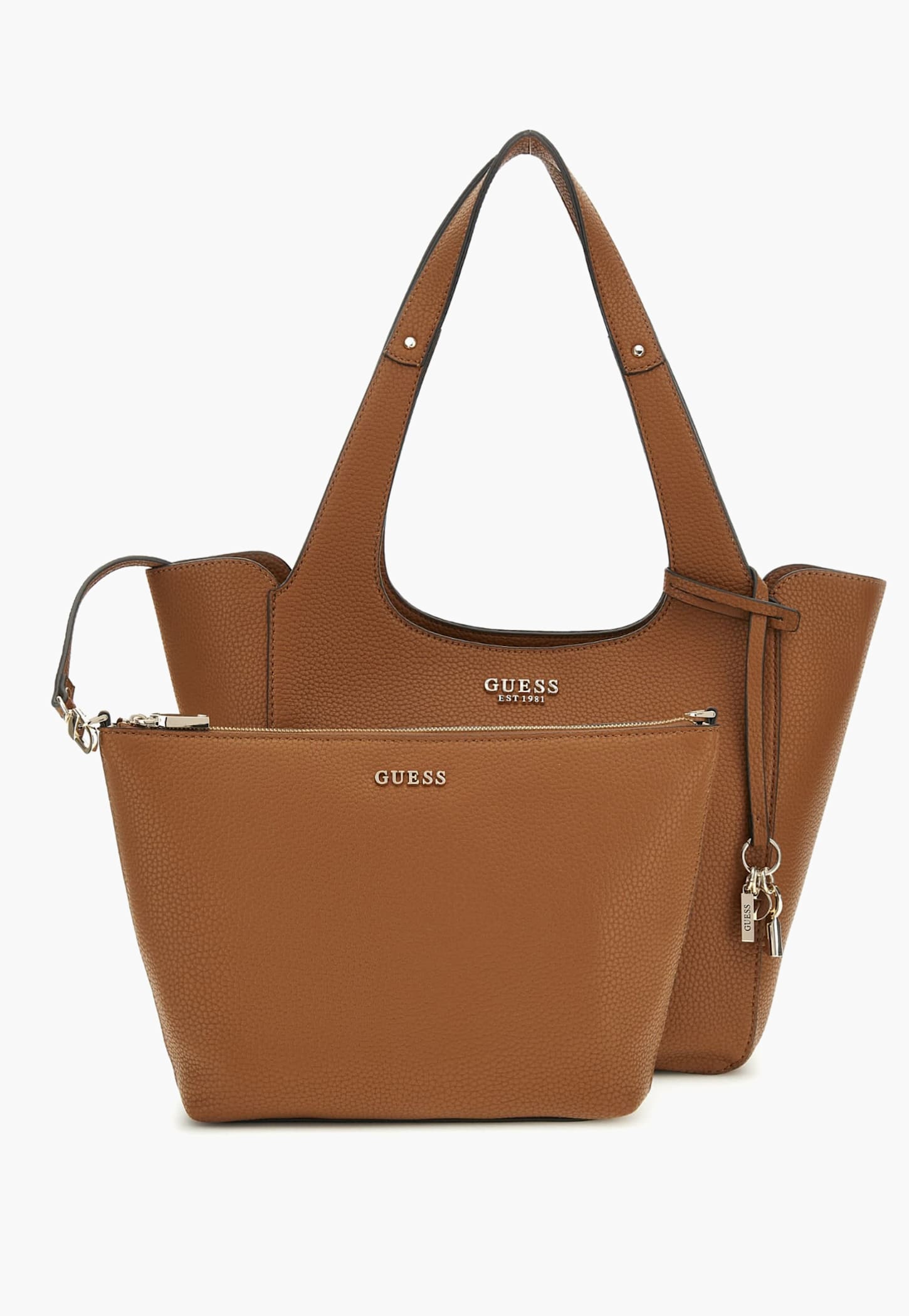 GUESS Textured Shoulder Bag with Pouch-picture-33