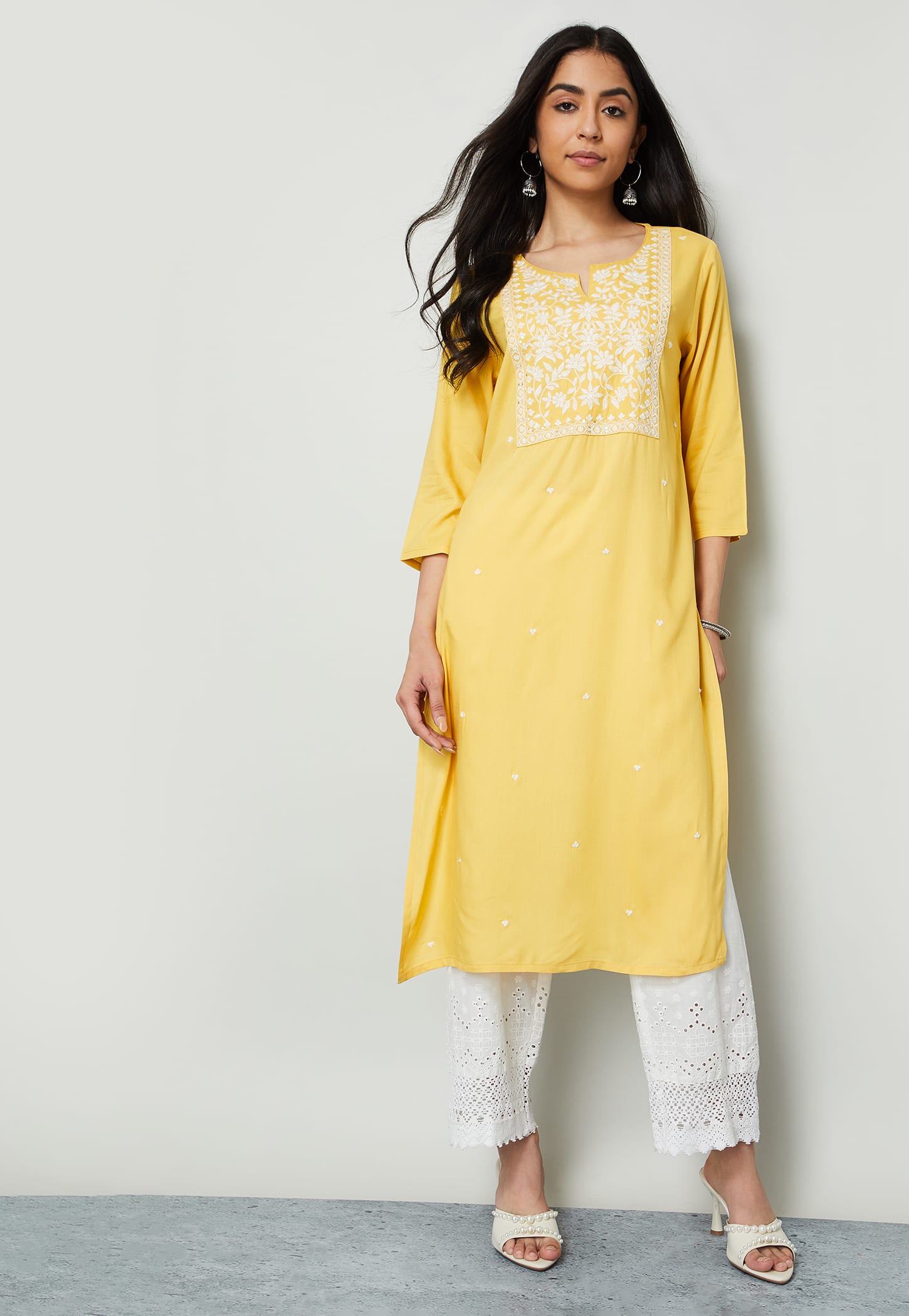 MELANGE Embroidered Straight Kurta-picture-46