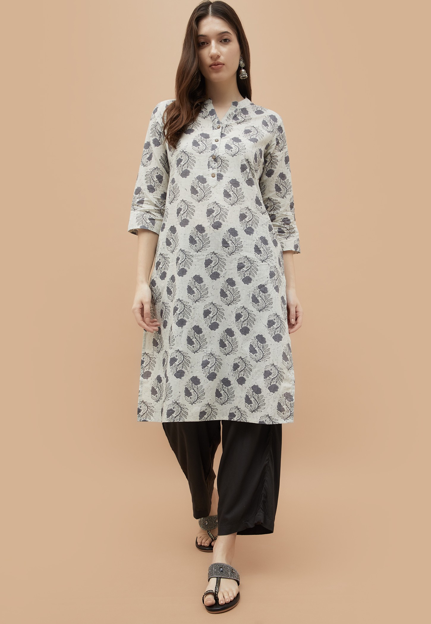 MELANGE Printed Straight Kurta-picture-15