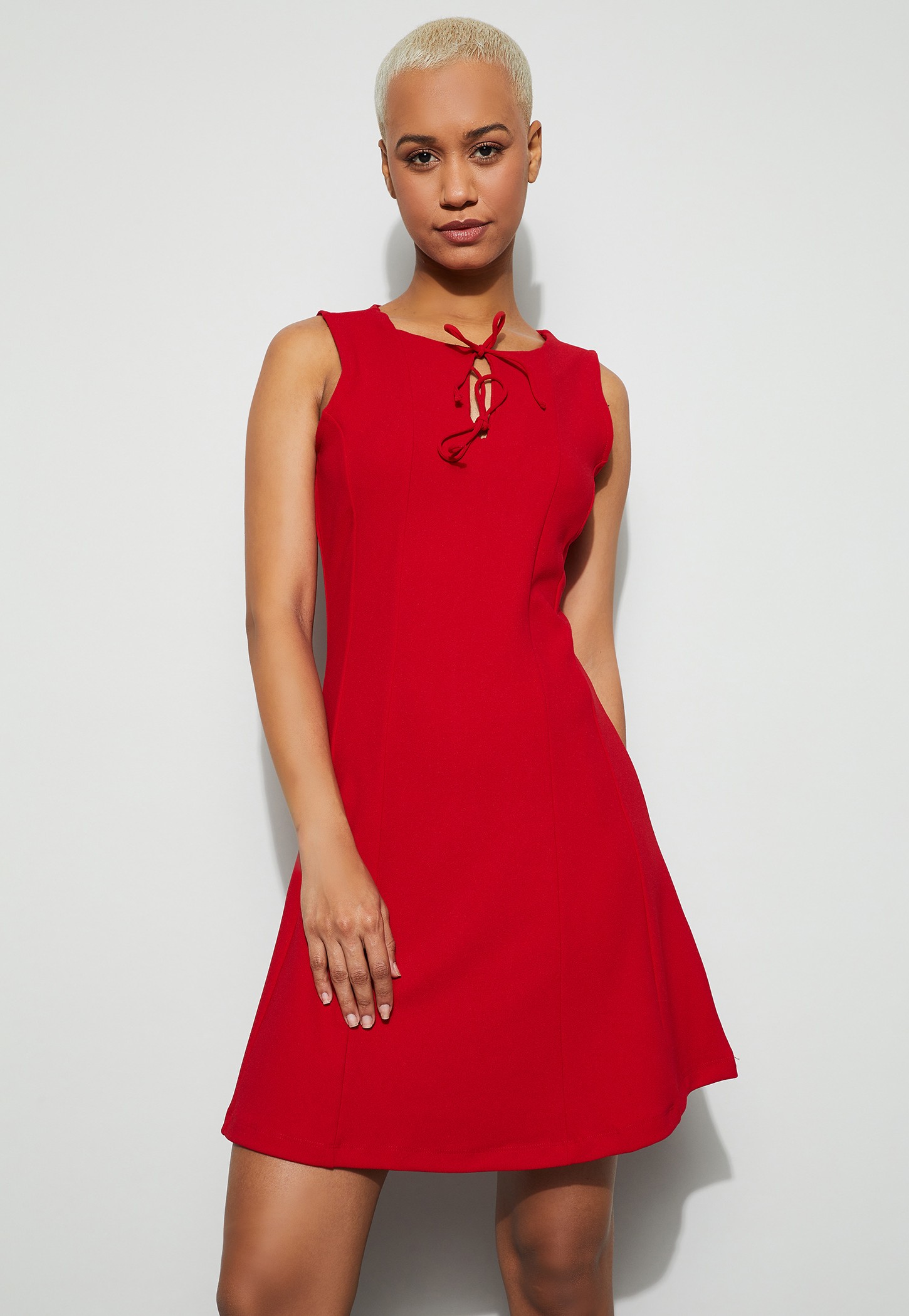 GINGER Bow Tie-Up A-line Dress-picture-30
