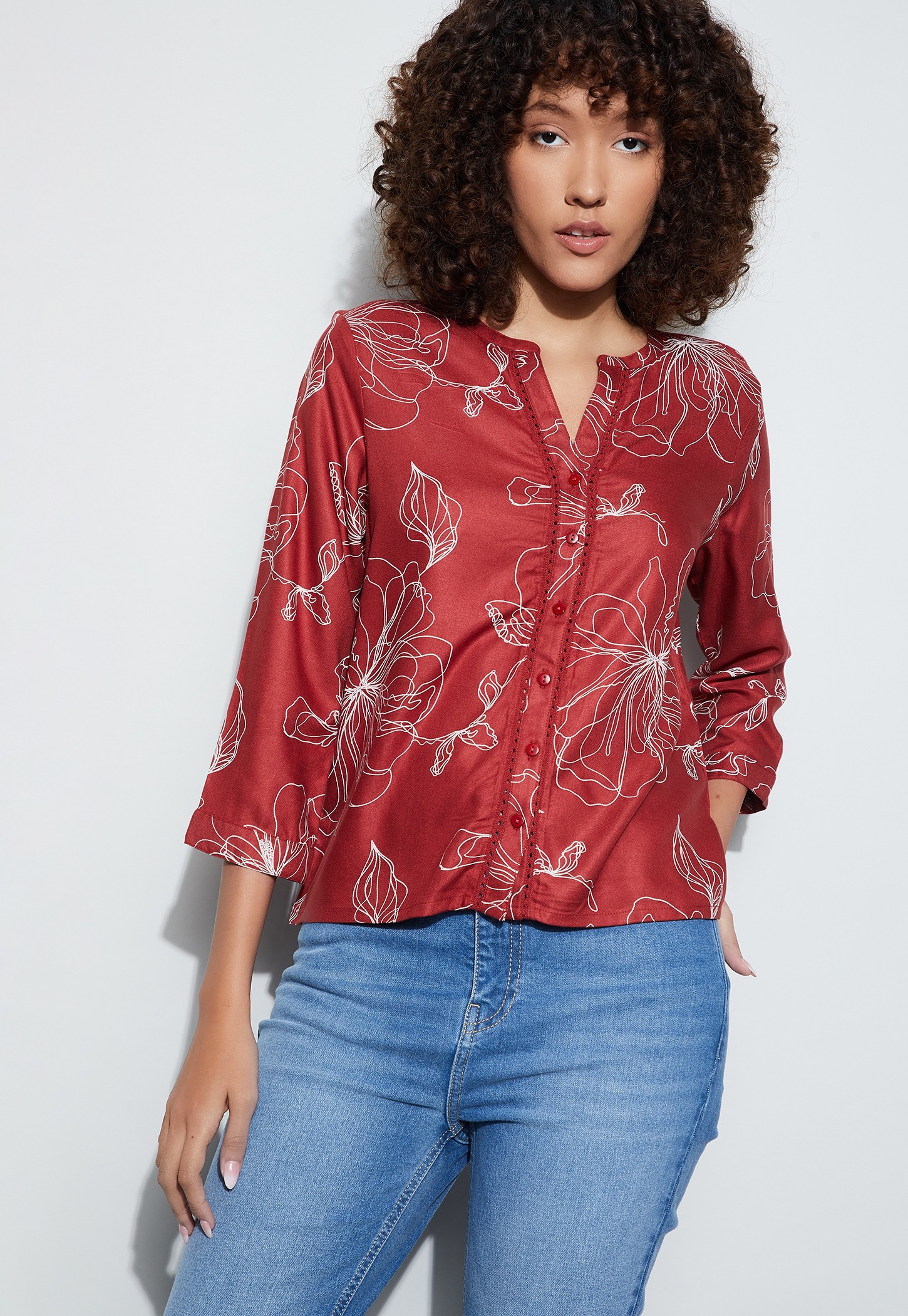 FAME FOREVER Floral Print Top-picture-51