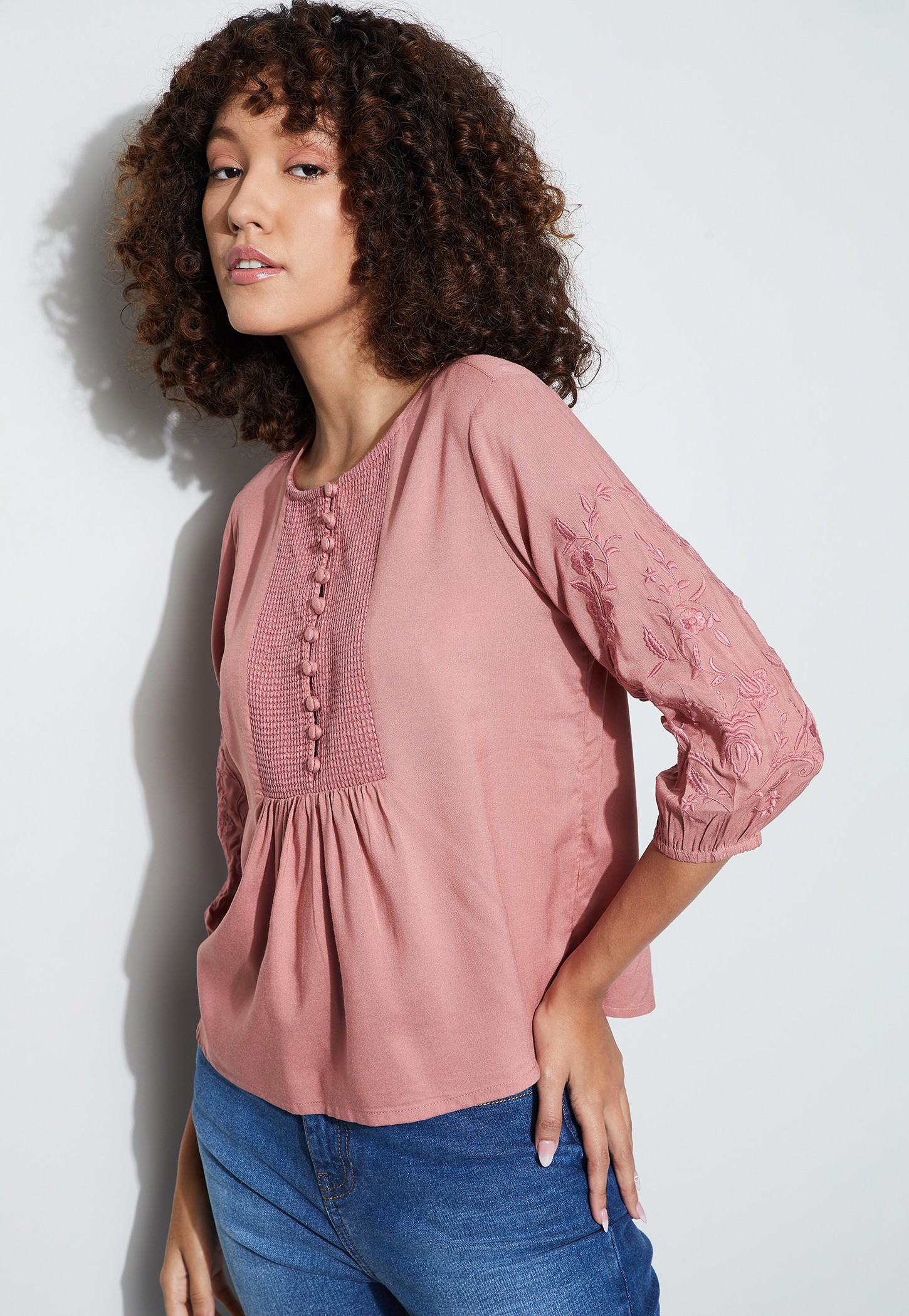 FAME FOREVER Embroidered Top-picture-35
