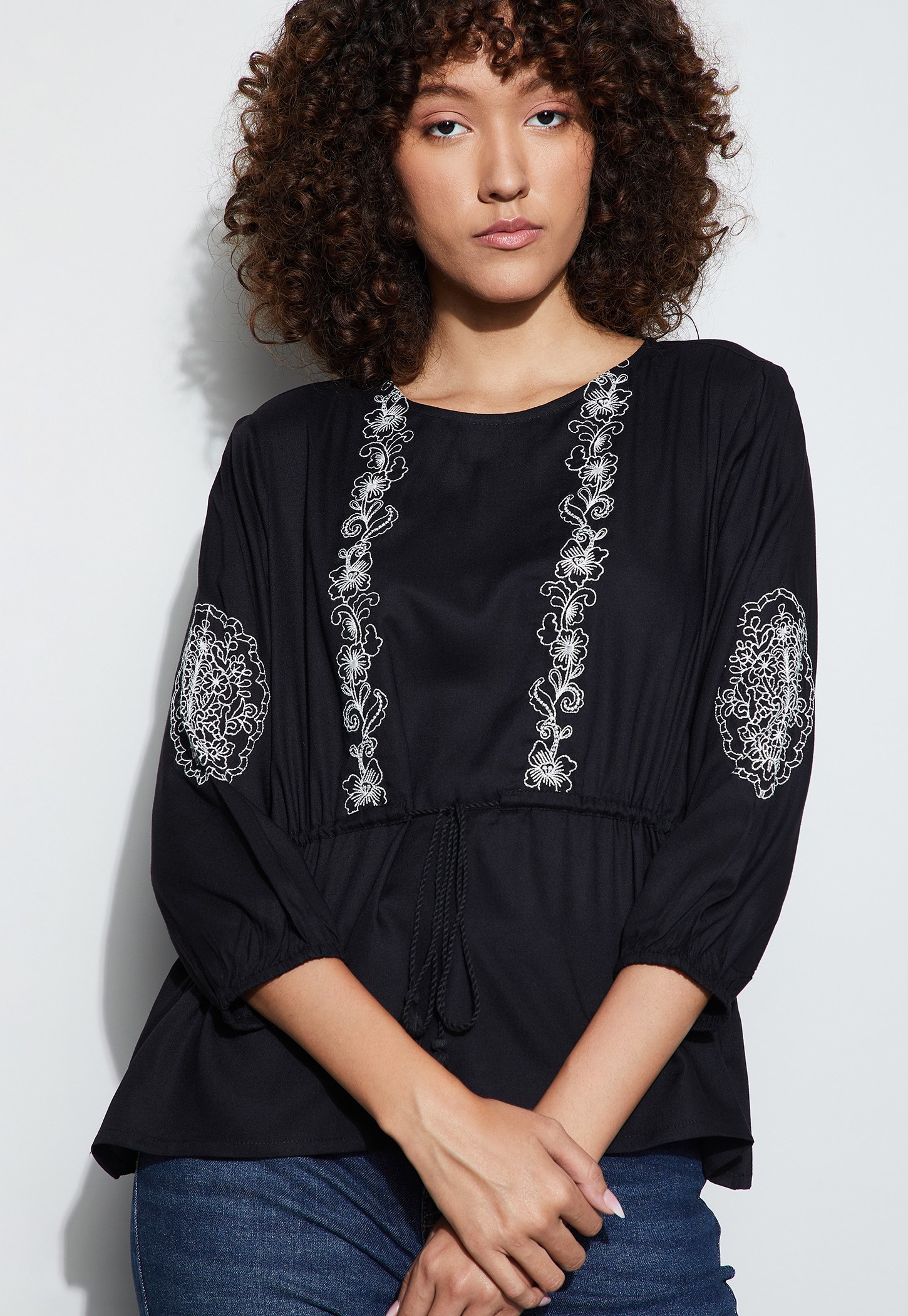 FAME FOREVER Embroidered Top-picture-40