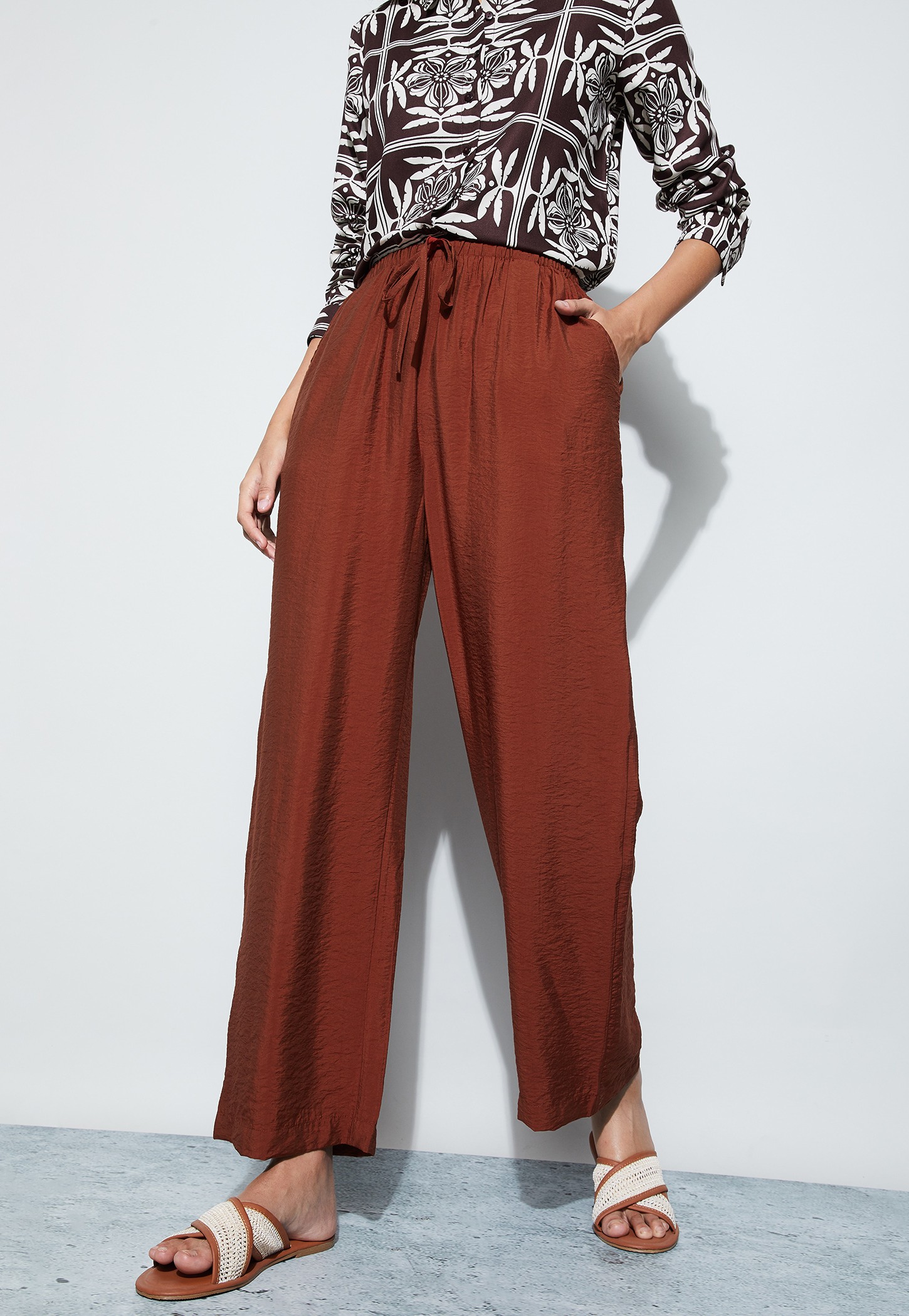 FAME FOREVER Crinkle Wide Leg Trousers-picture-43