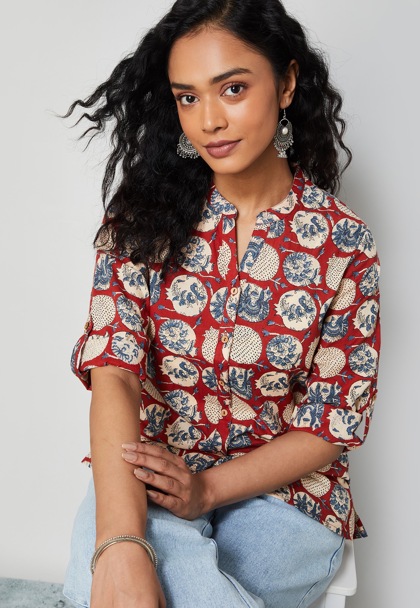 MELANGE Ethnic Motif Straight Kurti-picture-19