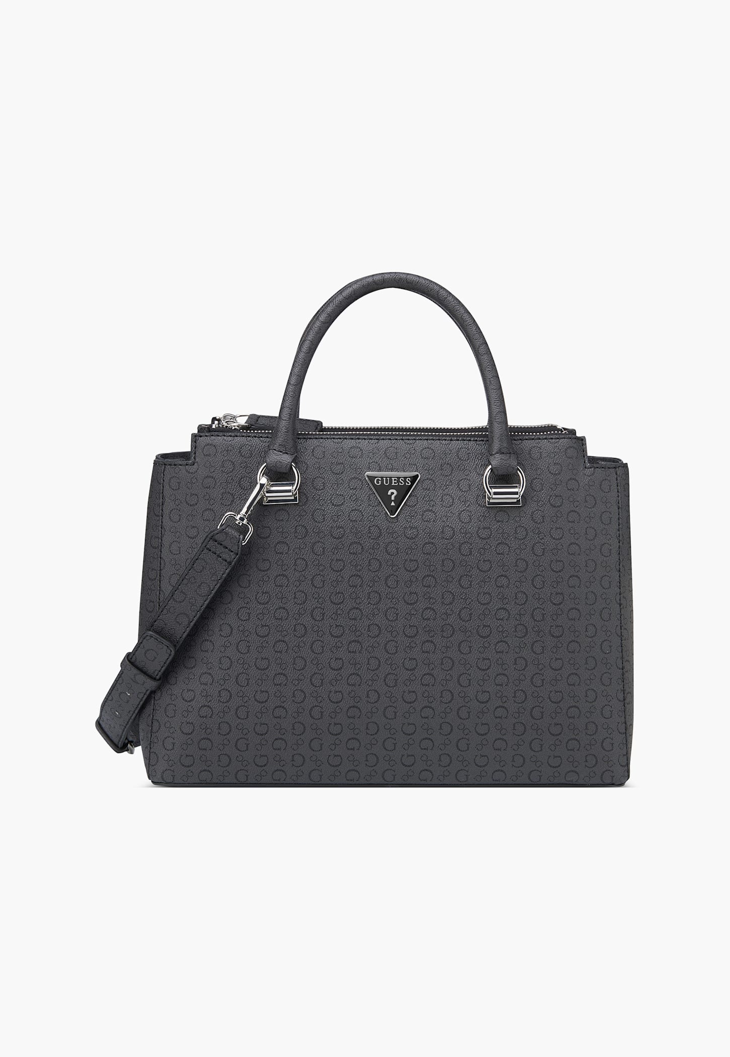 GUESS Phyllis Monogram Print Handheld Bag-picture-37
