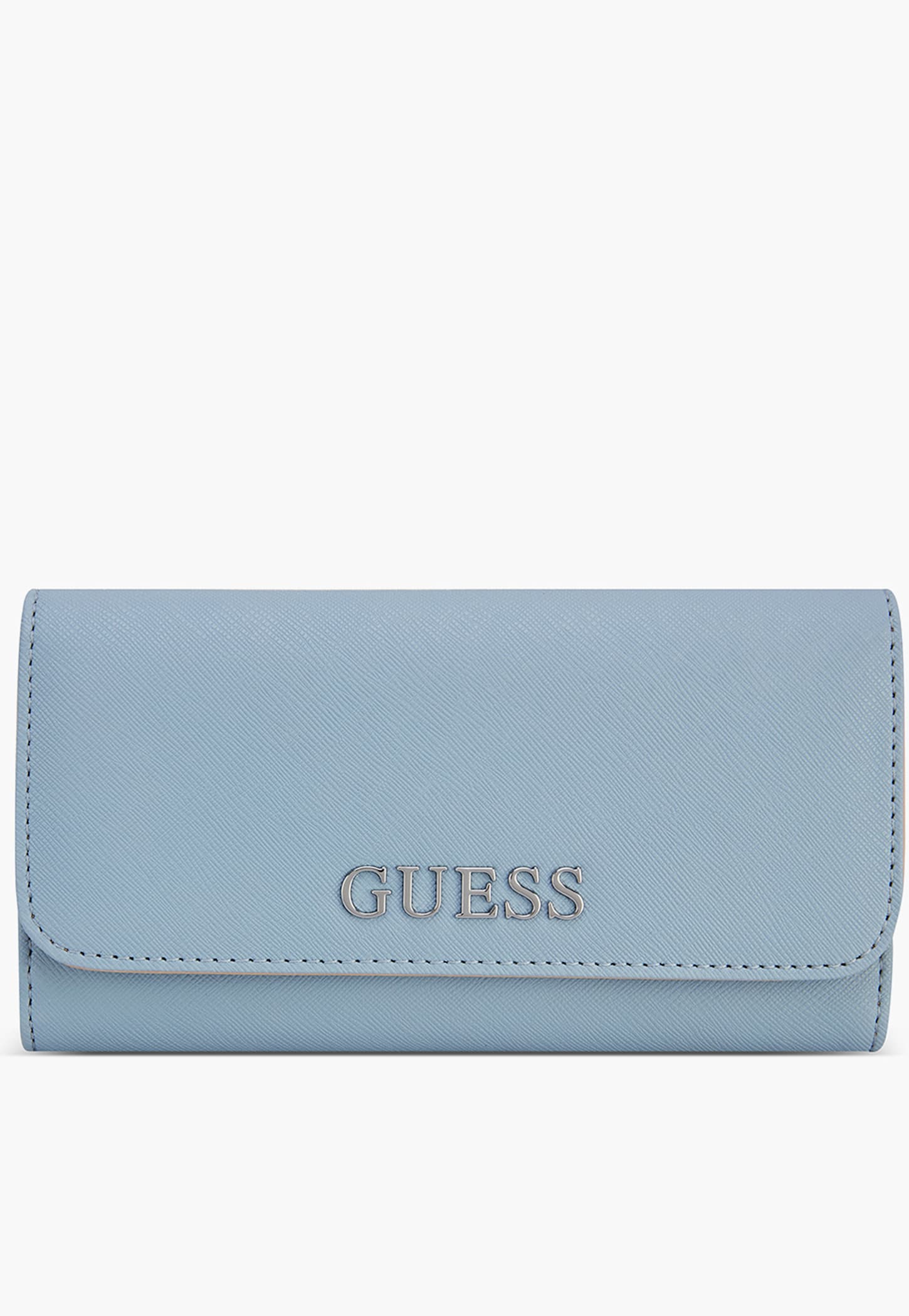 GUESS Abbas Textured Tri-Fold Wallet