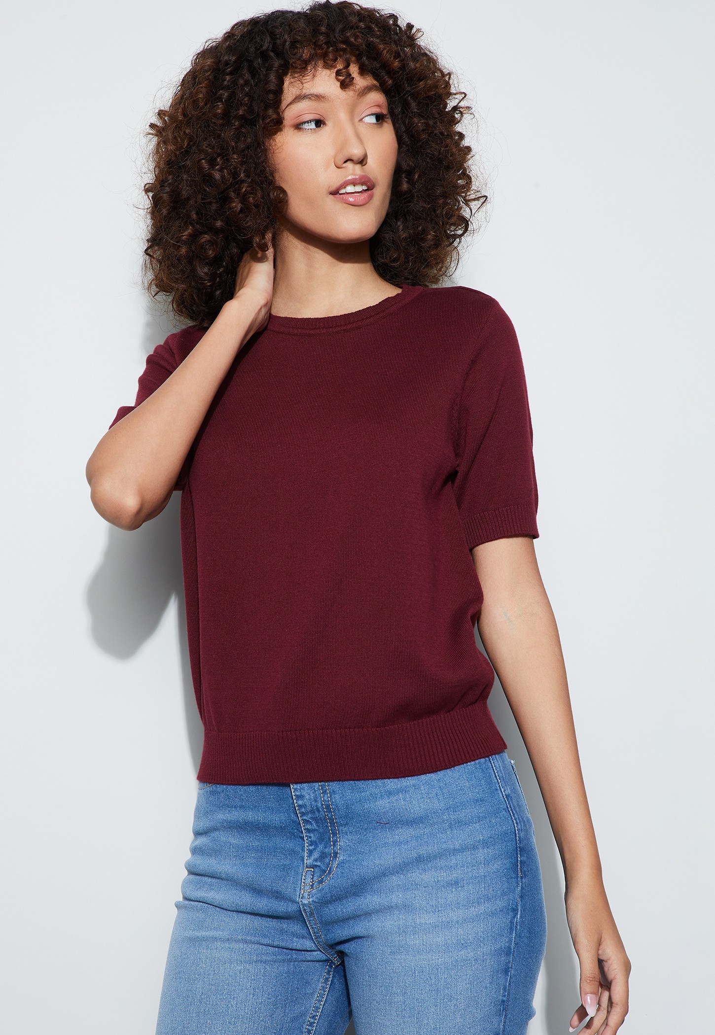FAME FOREVER Solid Knit Top-picture-15