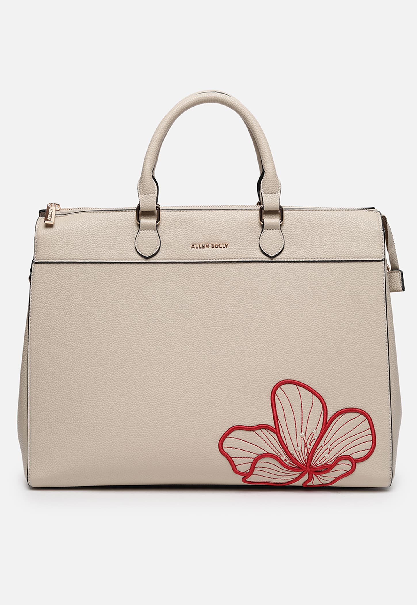 ALLEN SOLLY Embroidered Laptop Bag