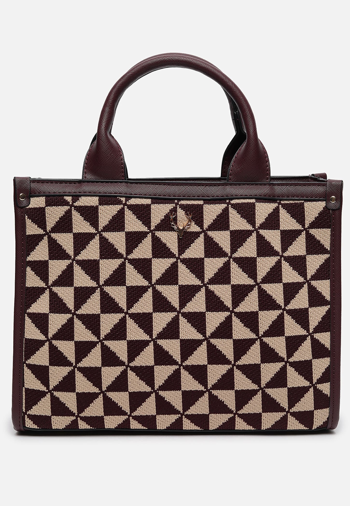 ALLEN SOLLY Geometric Pattern Handheld Bag-picture-13