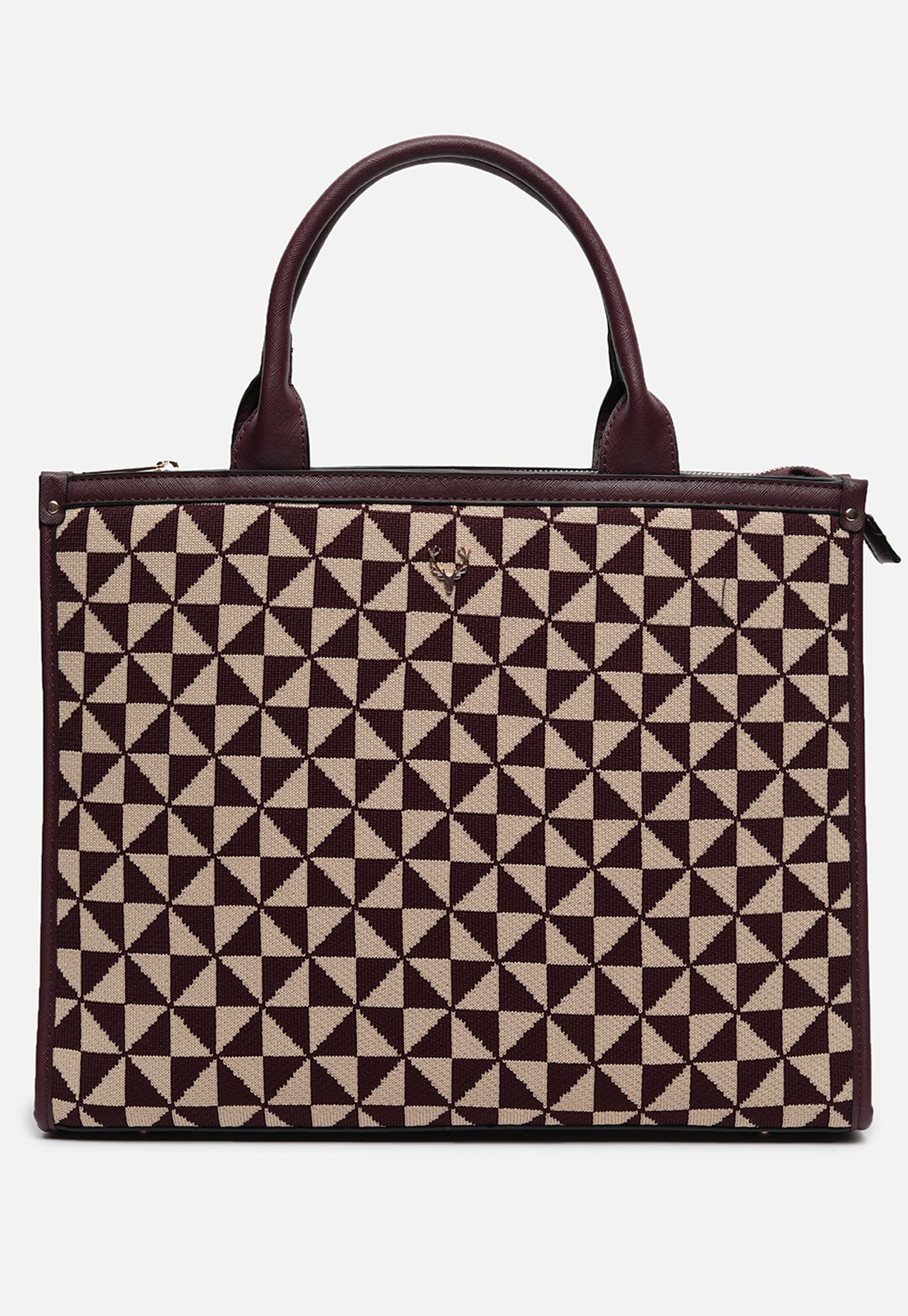 ALLEN SOLLY Geometric Pattern Handheld Bag-picture-38