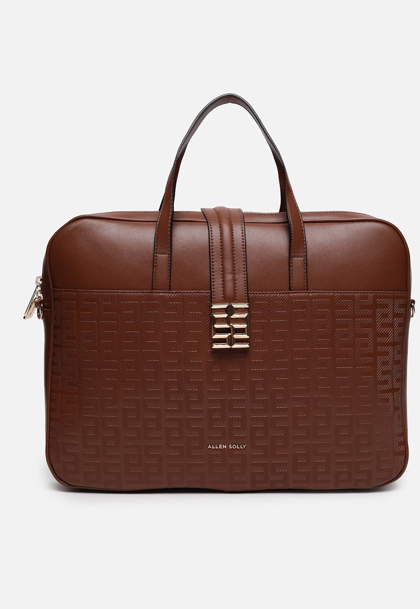 ALLEN SOLLY Embossed Laptop Bag
