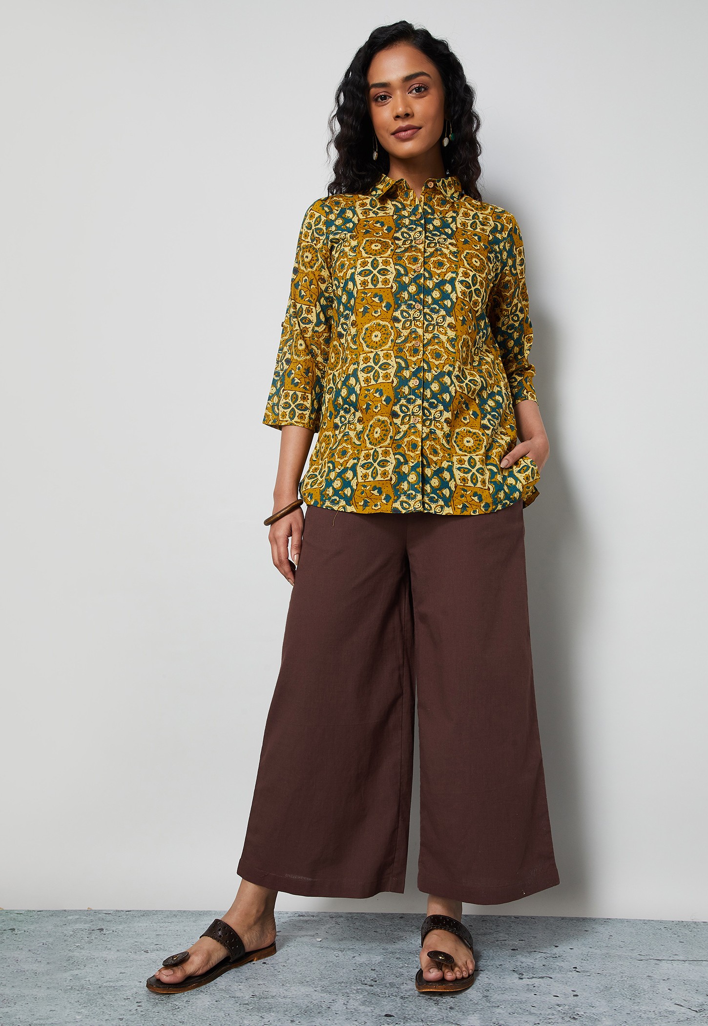 MELANGE Solid Palazzos-picture-12